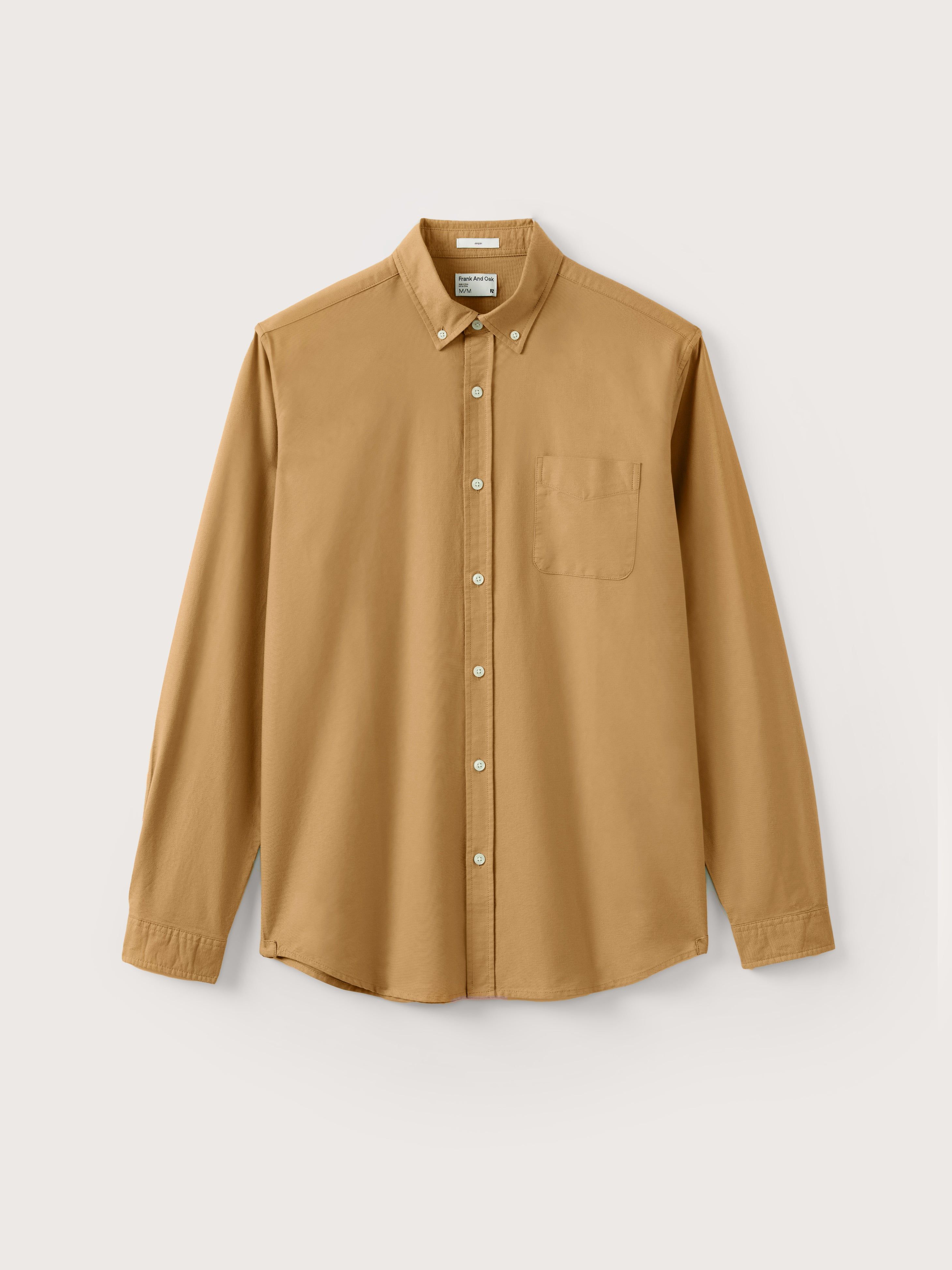The Jasper Oxford Shirt in Kelp Brown sold by Frank & Oak product image thumbnail 6