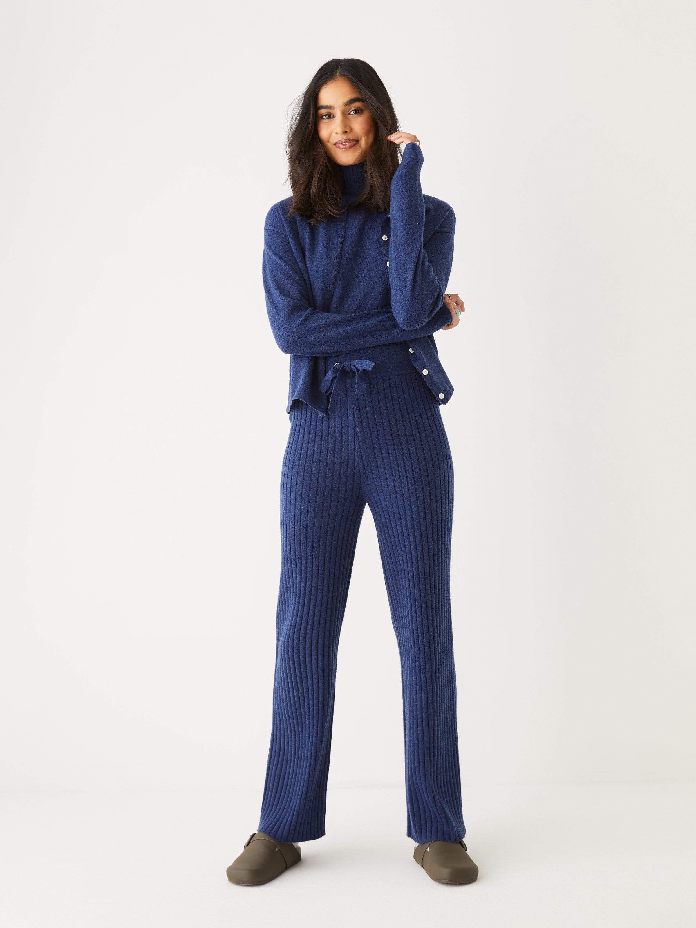 The SuperSoft Mockneck Tank in Dark Blue sold by Frank & Oak product image thumbnail 7