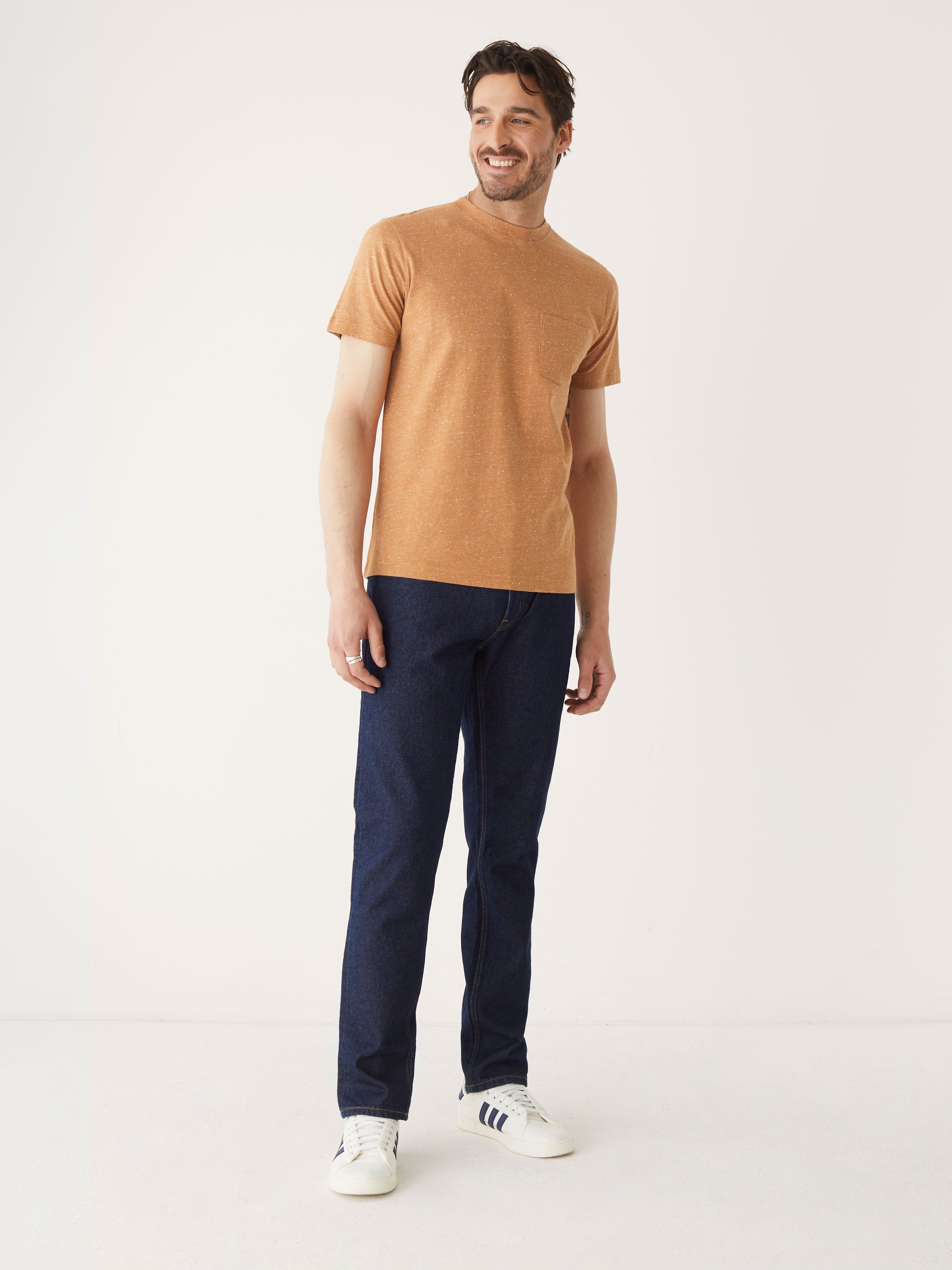 The Slim Textured T-Shirt in Copper sold by Frank & Oak product image thumbnail 3