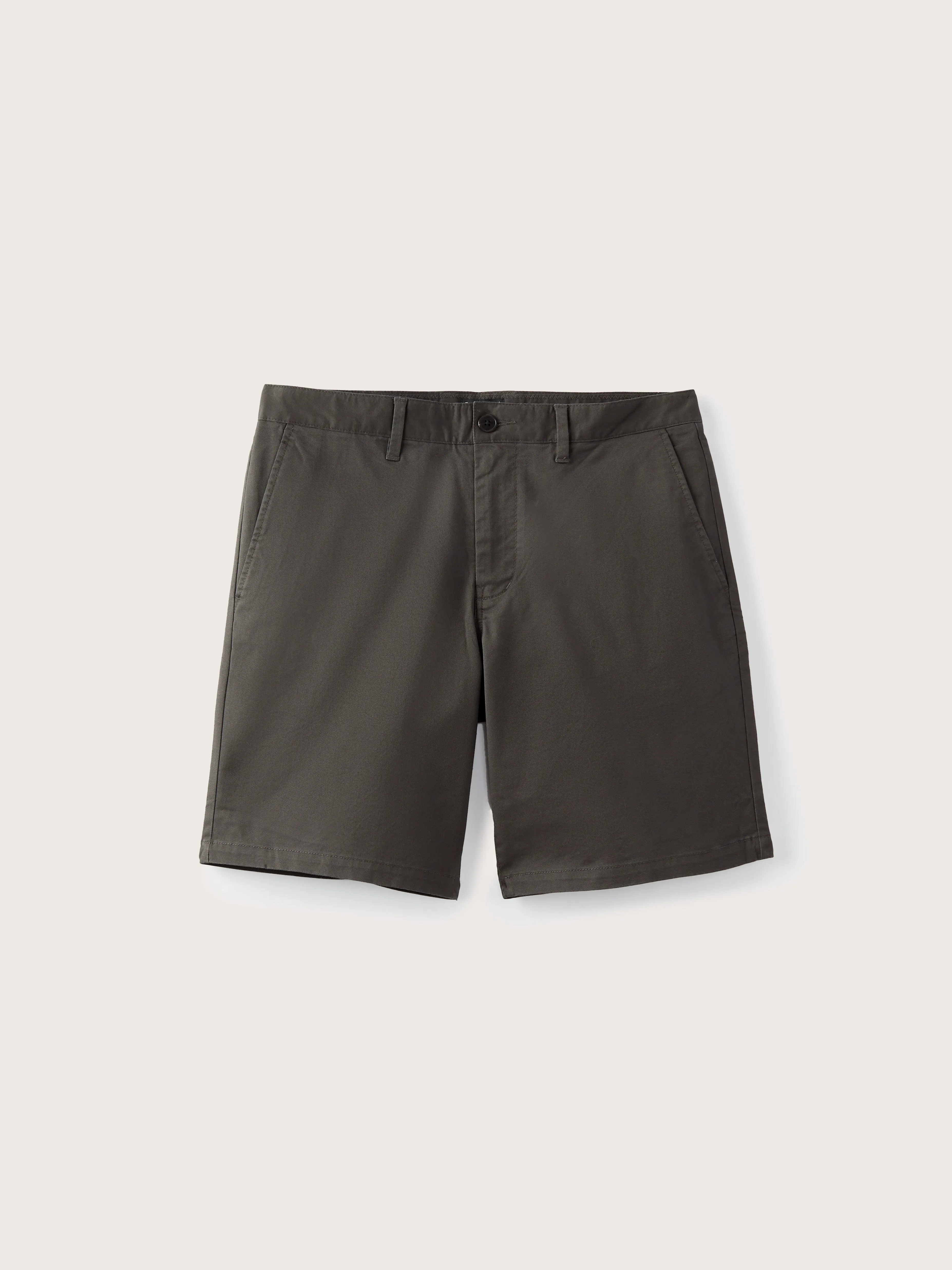 The Brunswick Slim Fit Chino Short in Iron Grey sold by Frank & Oak
