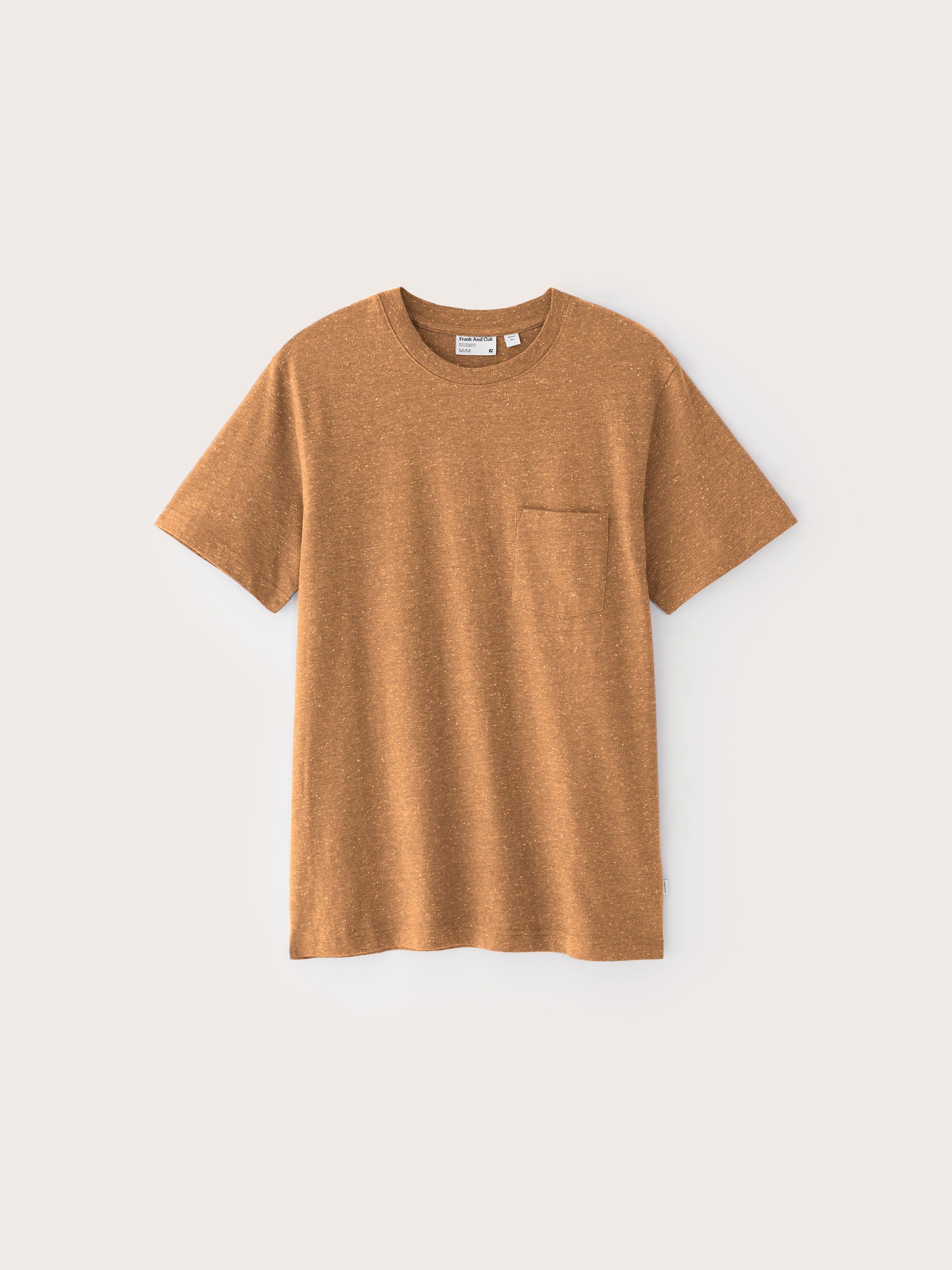The Slim Textured T-Shirt in Copper sold by Frank & Oak product image thumbnail 6
