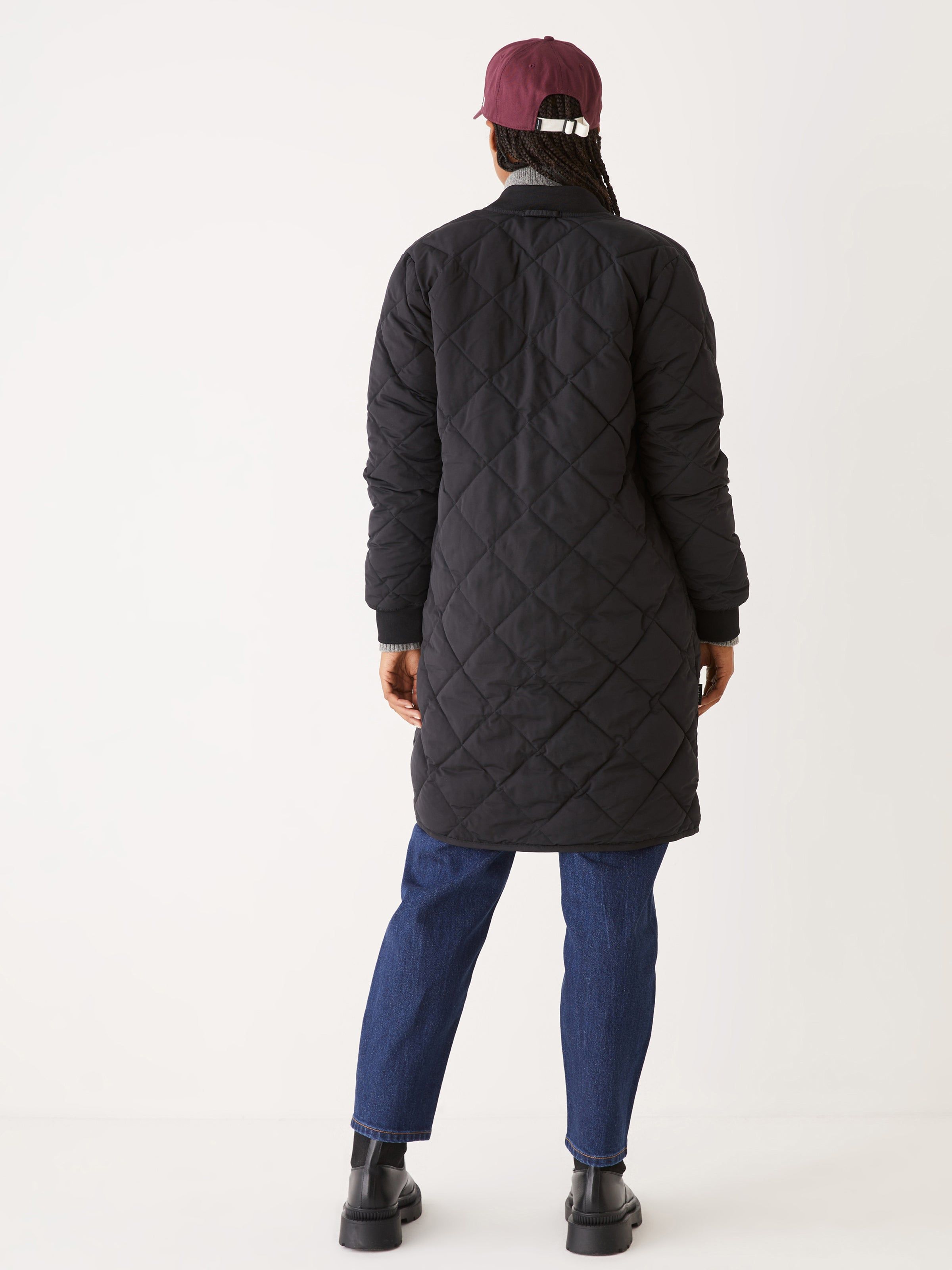 The Skyline Reversible Maxi Bomber in Black sold by Frank & Oak product image thumbnail 4