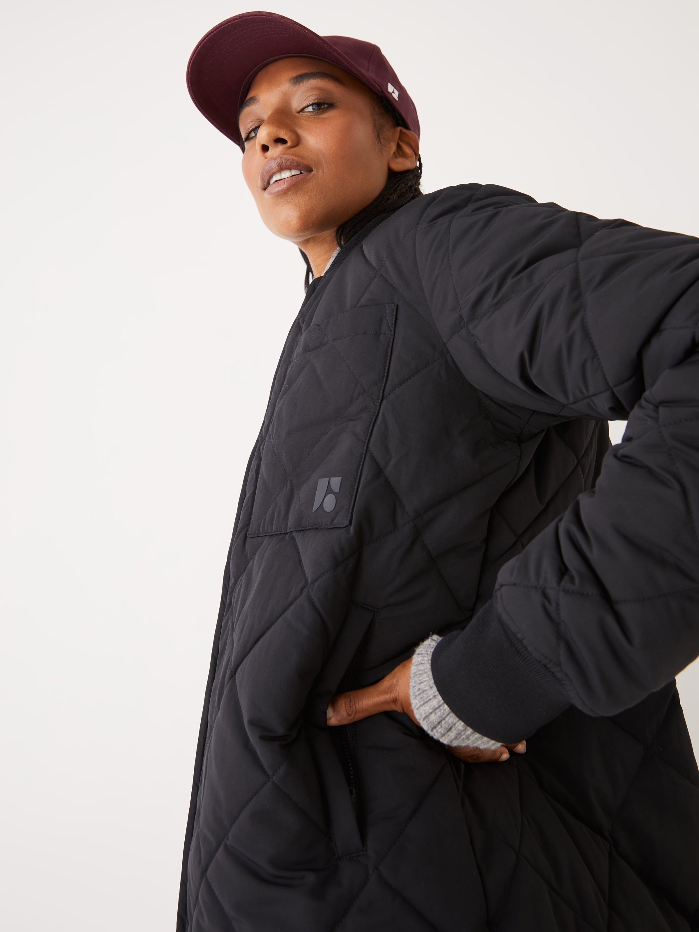The Skyline Reversible Maxi Bomber in Black sold by Frank & Oak product image thumbnail 3