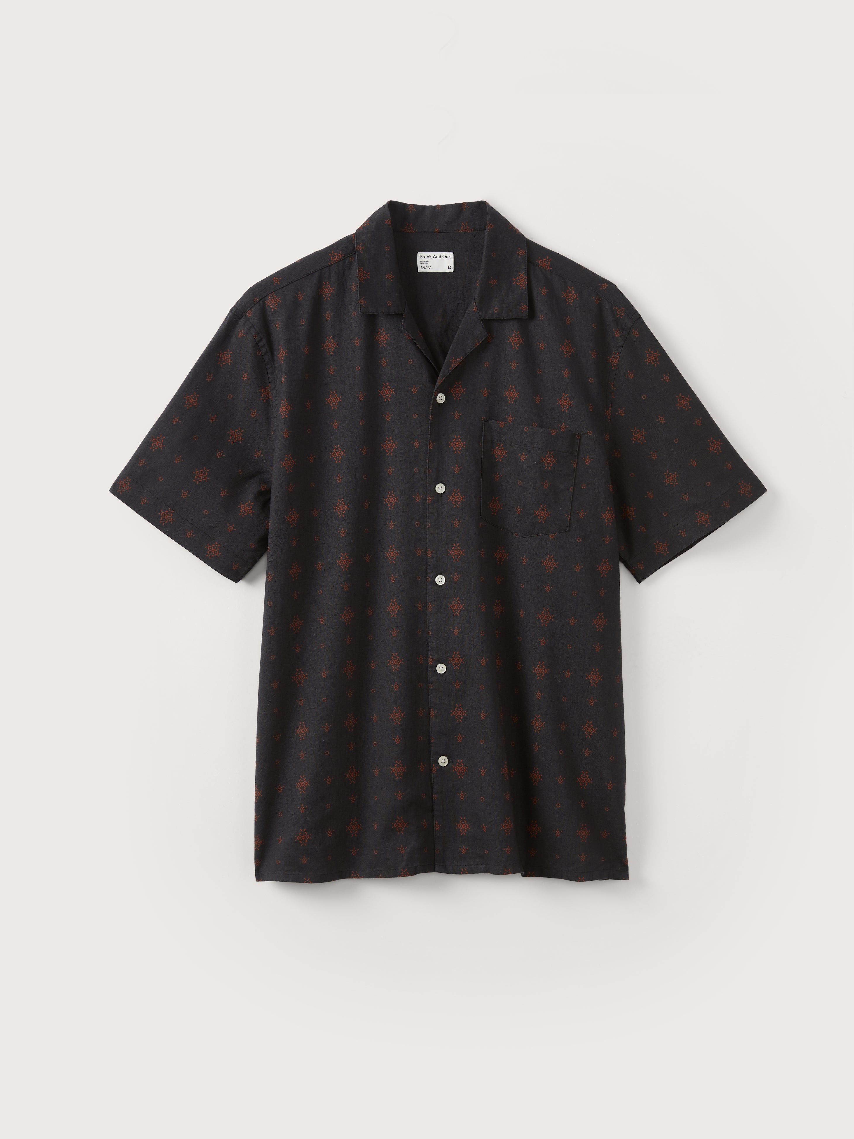The Camp Collar Resort Shirt in Dark Grey sold by Frank & Oak product image thumbnail 5