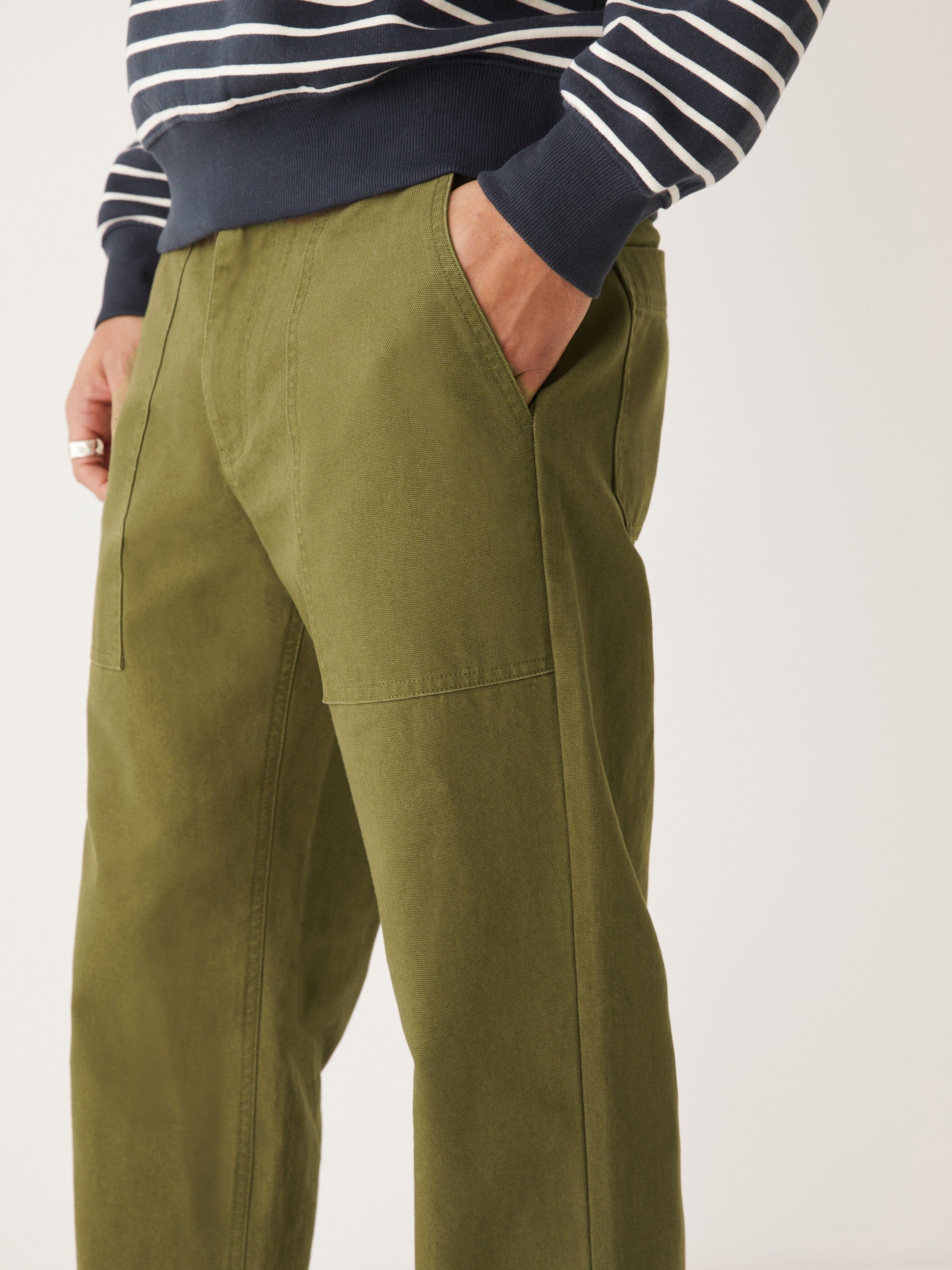 The Joey Straight Fit Work Pant in Dark Olive sold by Frank & Oak product image thumbnail 2