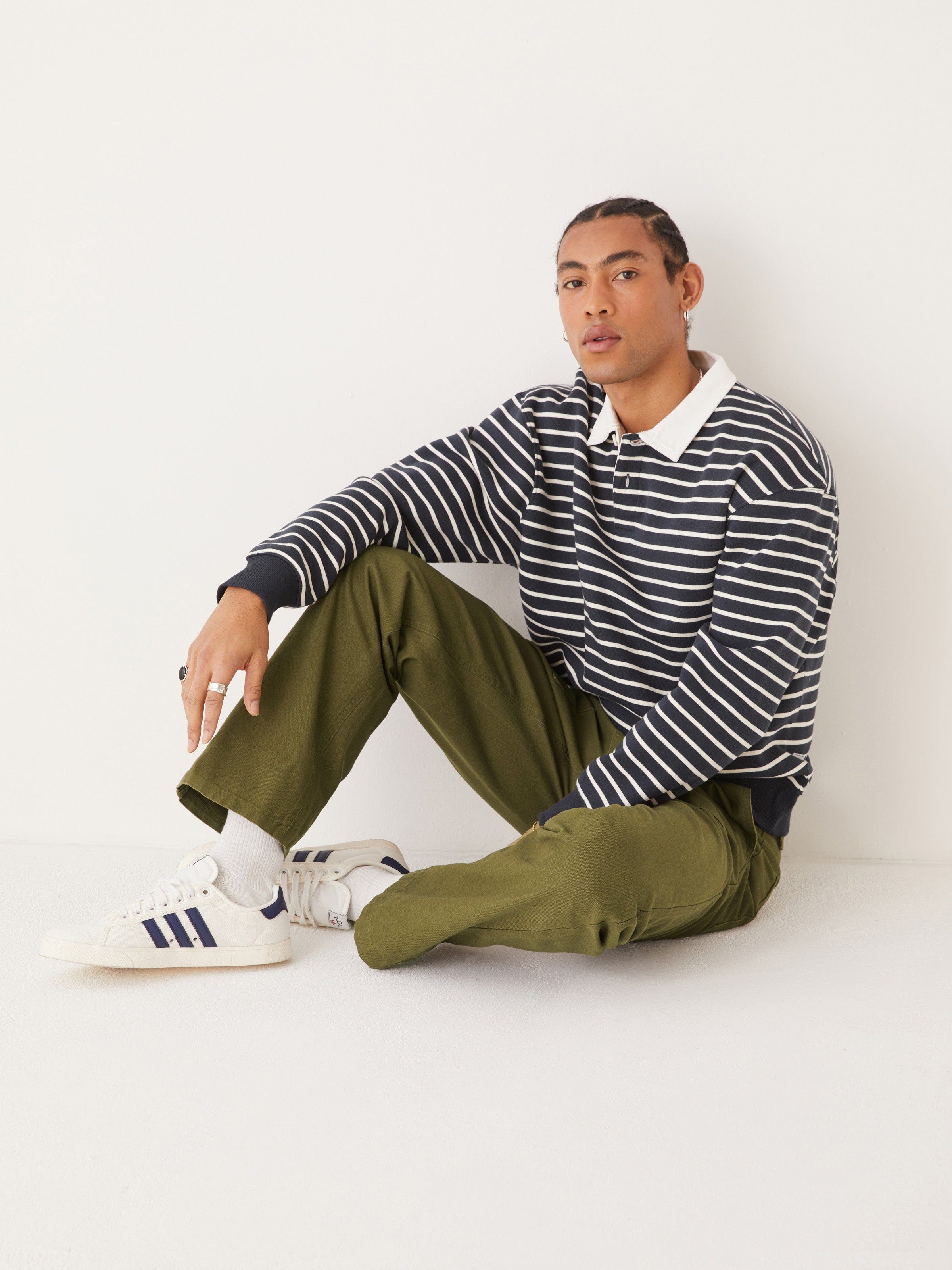 The Joey Straight Fit Work Pant in Dark Olive sold by Frank & Oak product image thumbnail 6