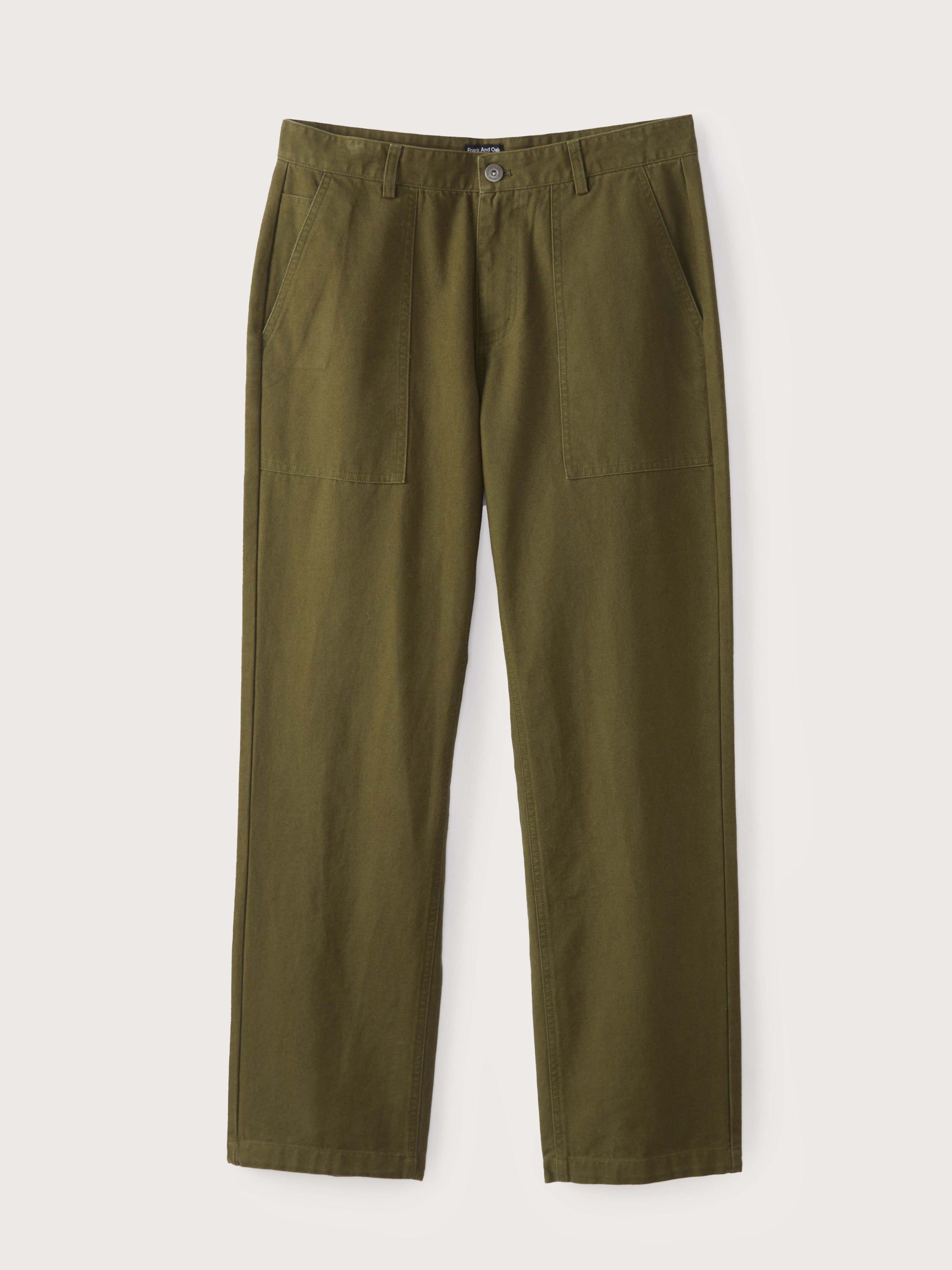 The Joey Straight Fit Work Pant in Dark Olive sold by Frank & Oak product image thumbnail 7