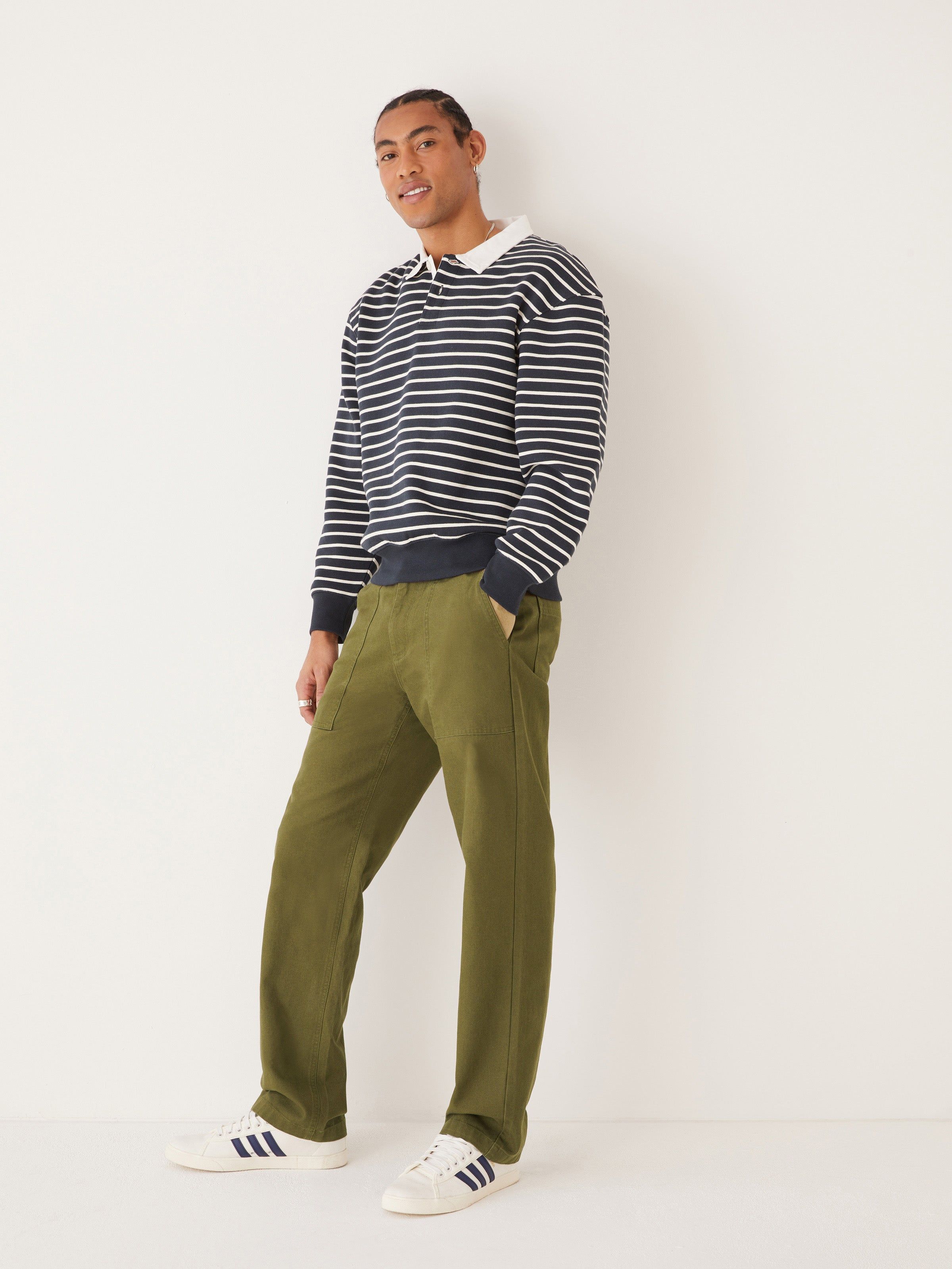 The Joey Straight Fit Work Pant in Dark Olive sold by Frank & Oak product image thumbnail 5