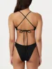 The Mid Rise Reversible Bikini Bottom in Green sold by Frank & Oak