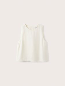 The TENCEL™ Linen Shell Top in White sold by Frank & Oak