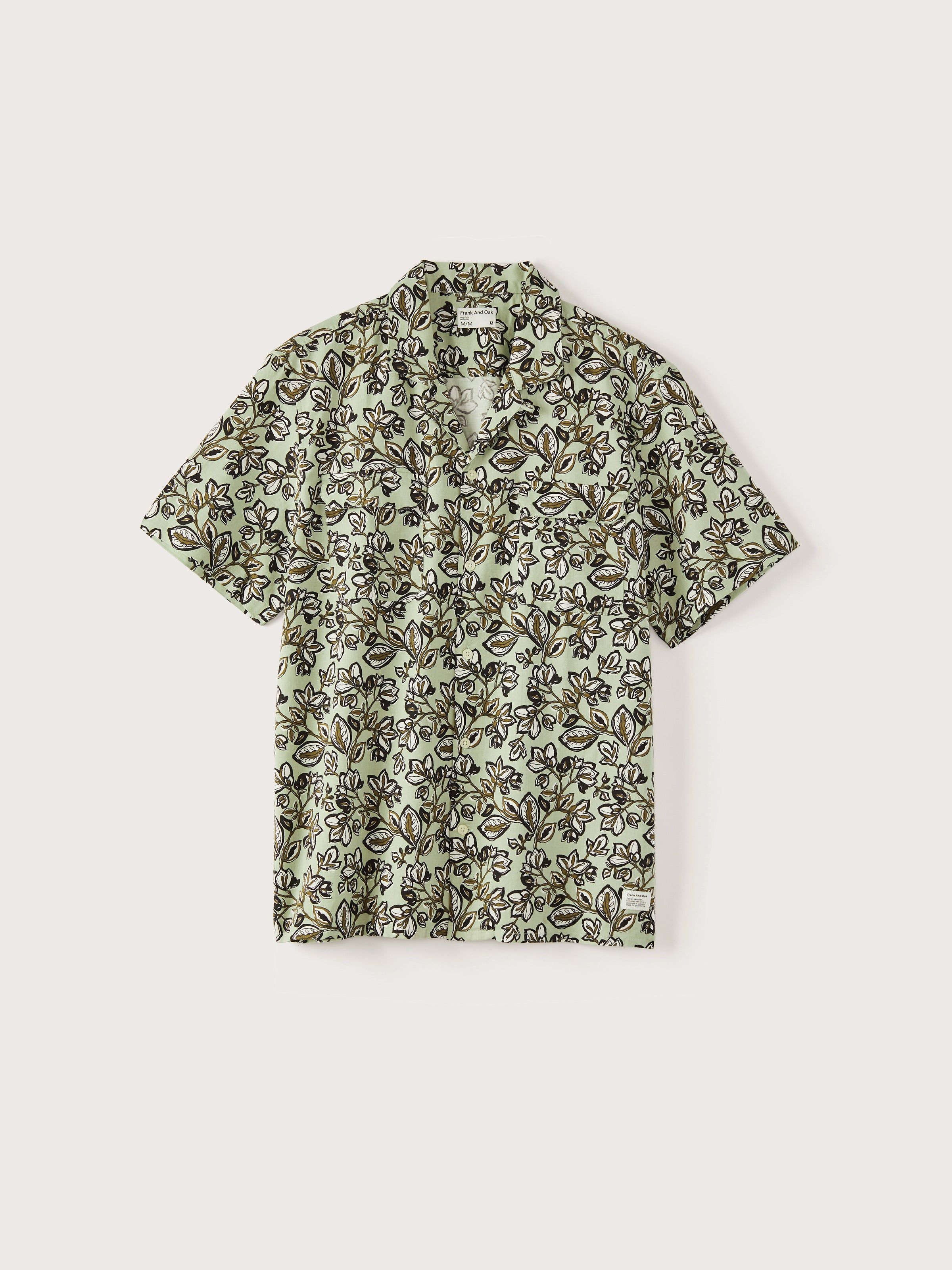 The Short Sleeve Botanical Shirt in Green sold by Frank & Oak product image thumbnail 7