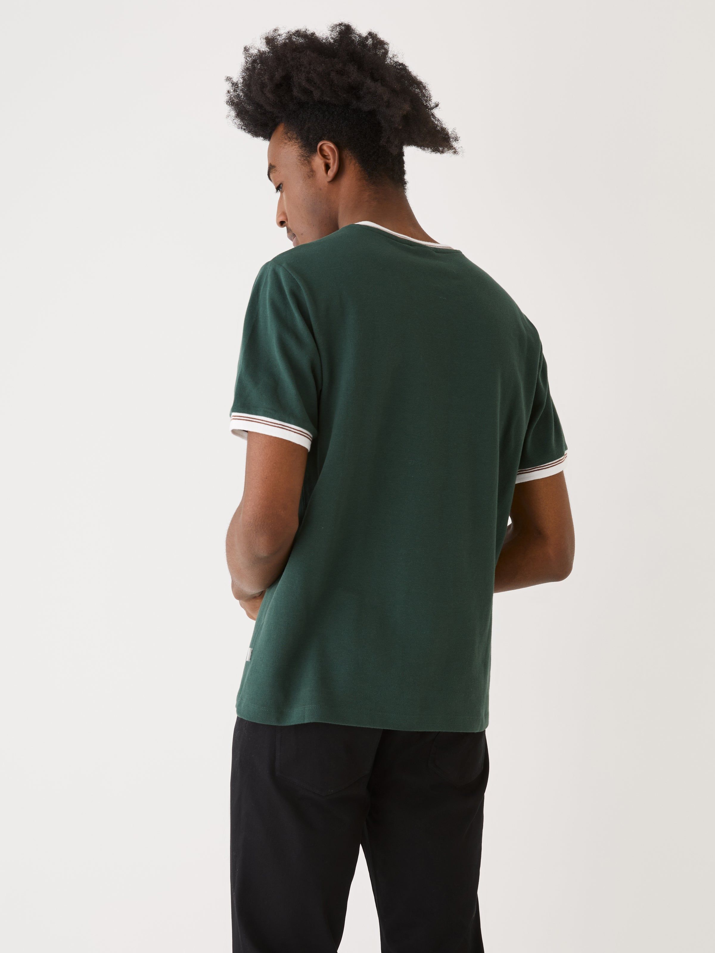 The Slim Fit Henley T-Shirt in Pine Grove sold by Frank & Oak product image thumbnail 3