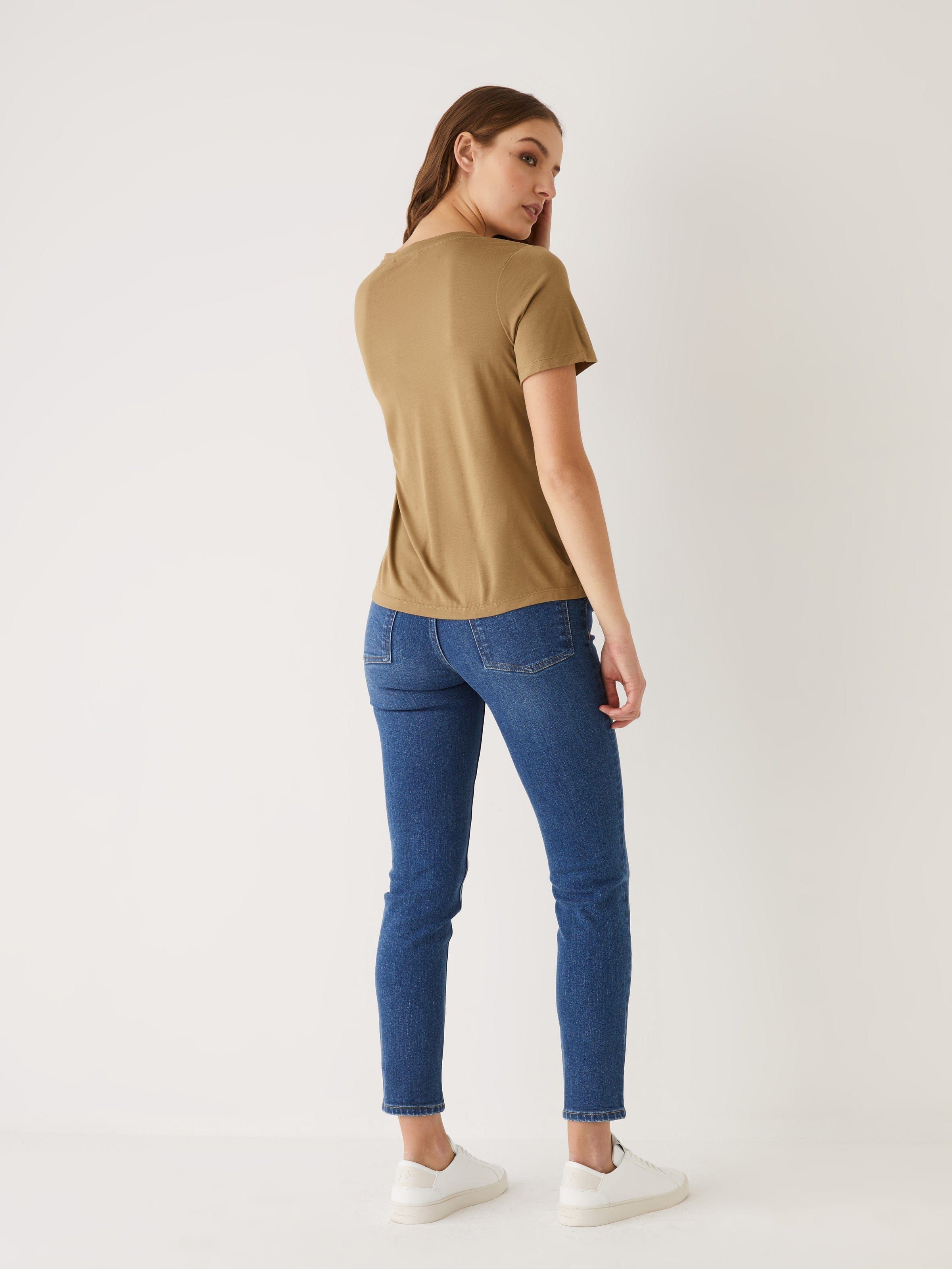 The SuperSoft V-Neck Tee in Brown sold by Frank & Oak product image thumbnail 2