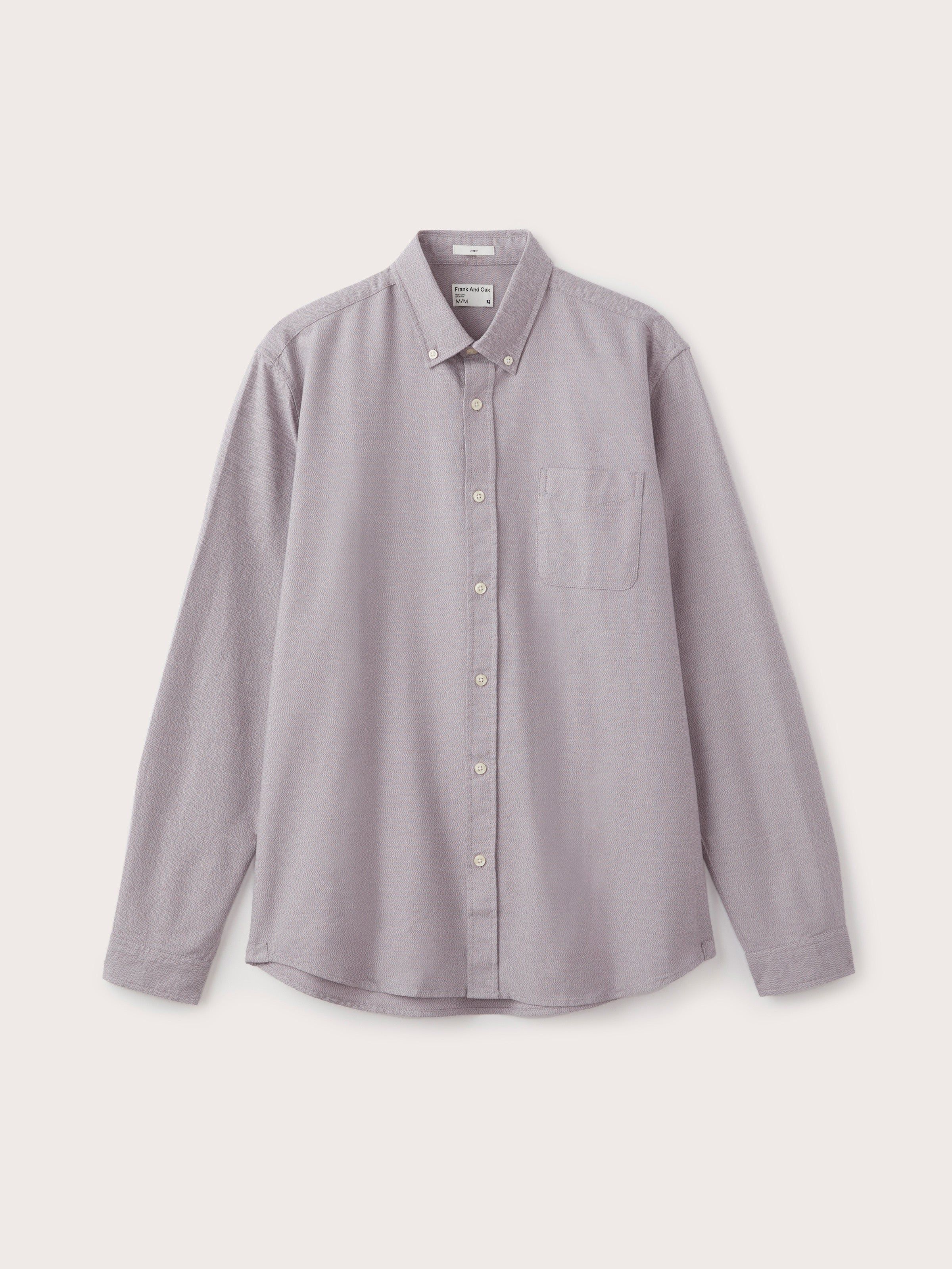 The Marled Jasper Oxford Shirt in Slate Violet sold by Frank & Oak product image thumbnail 6