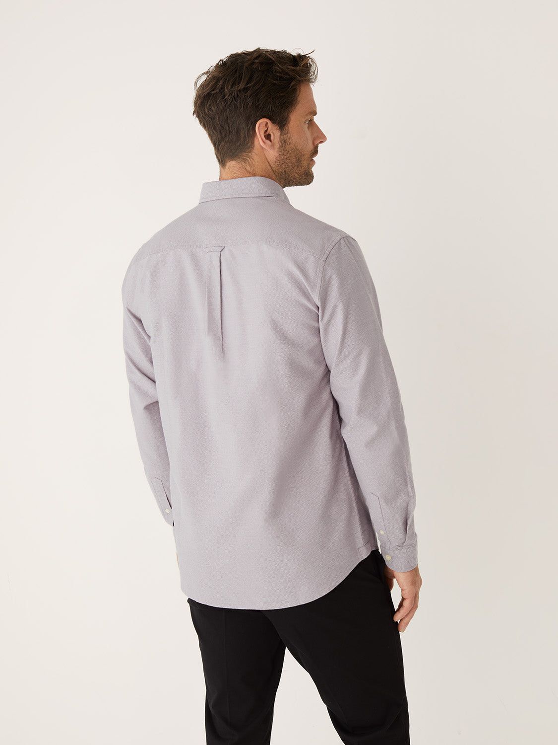The Marled Jasper Oxford Shirt in Slate Violet sold by Frank & Oak product image thumbnail 3