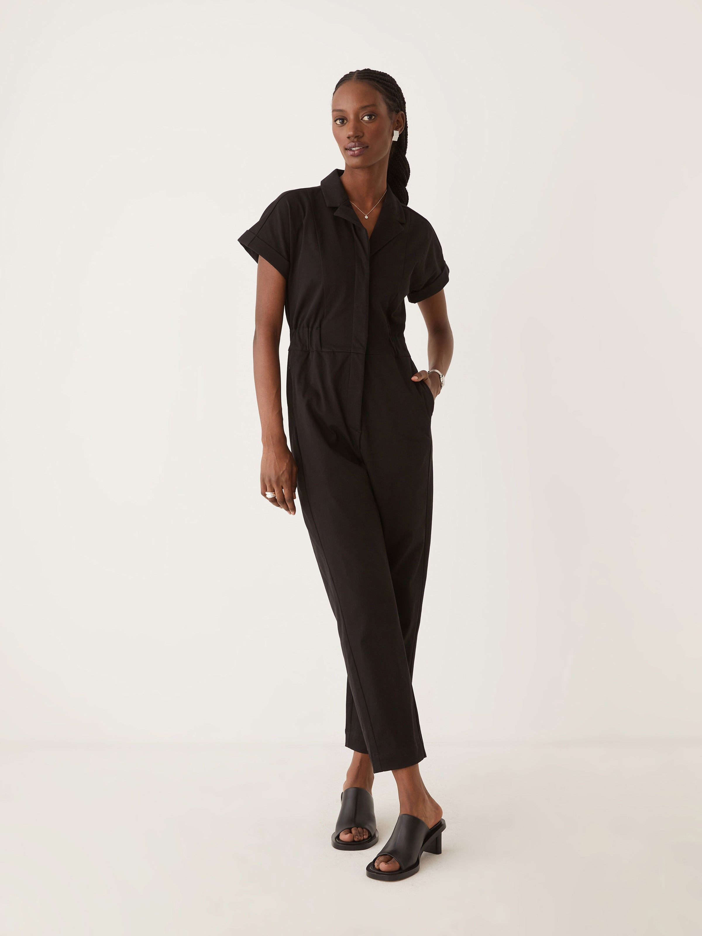 The Flex Commuter Jumpsuit in Black sold by Frank & Oak product image thumbnail 2