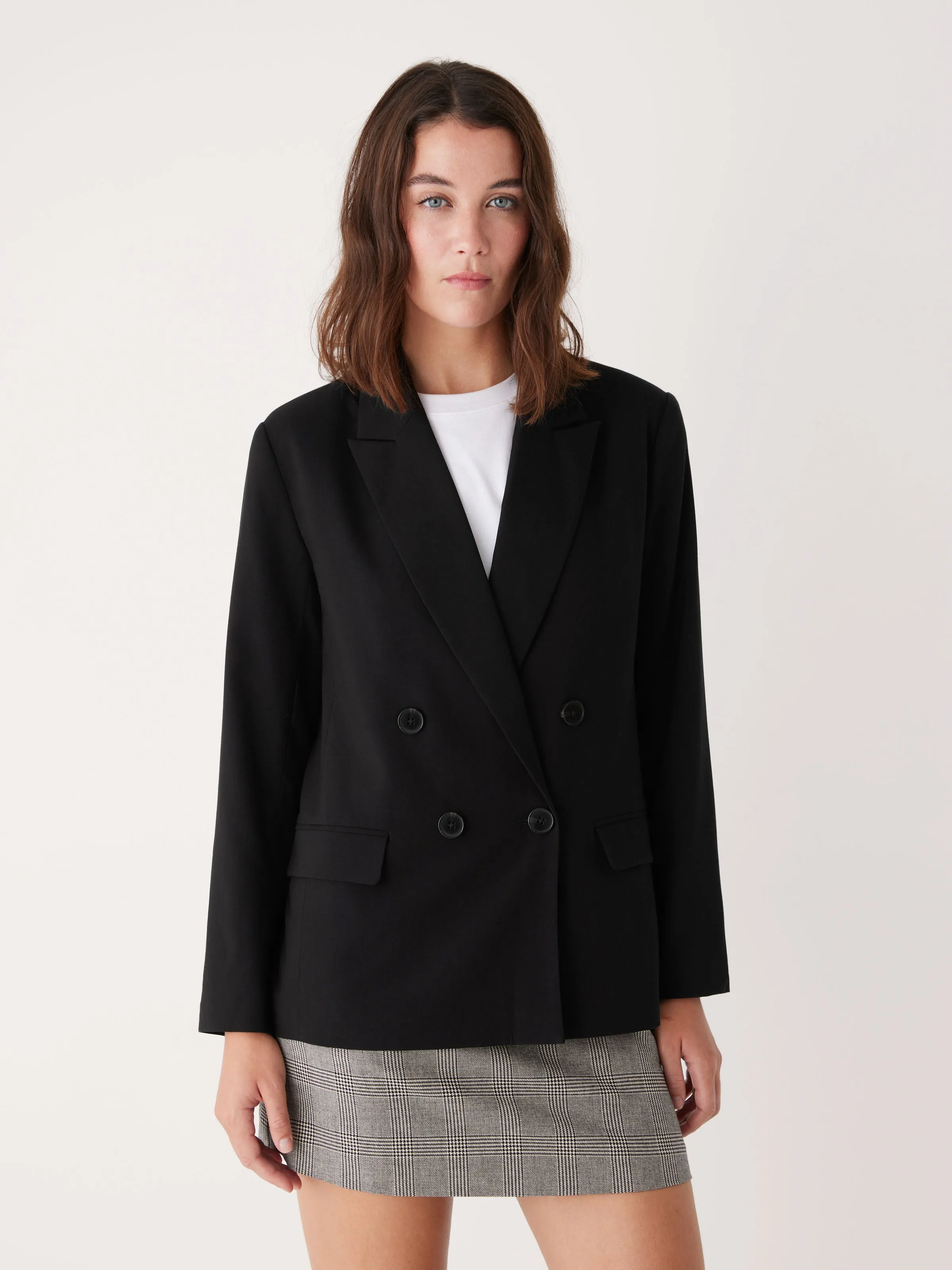 The Double Breasted Blazer in Black sold by Frank & Oak product image thumbnail 2