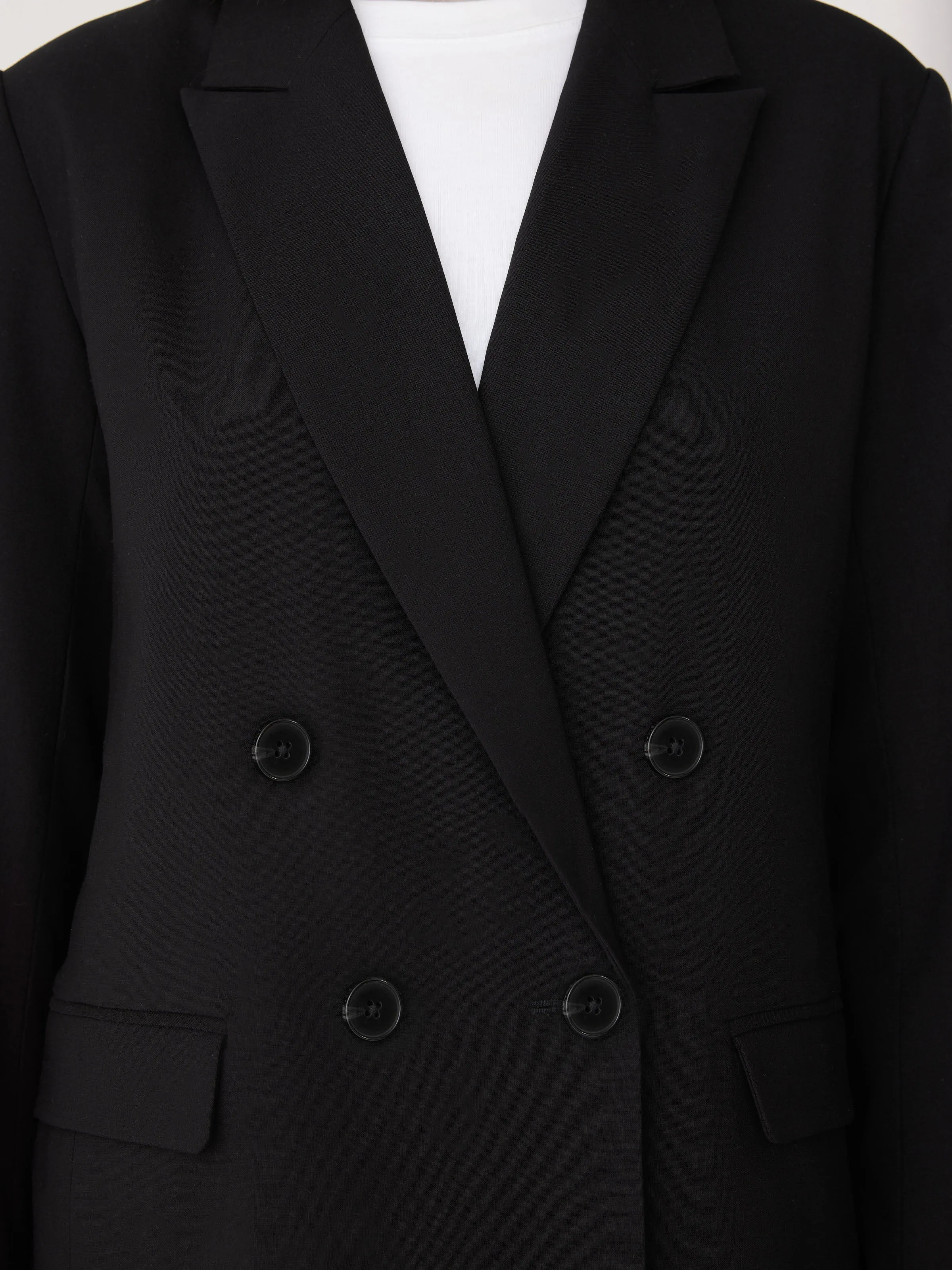 The Double Breasted Blazer in Black sold by Frank & Oak product image thumbnail 3