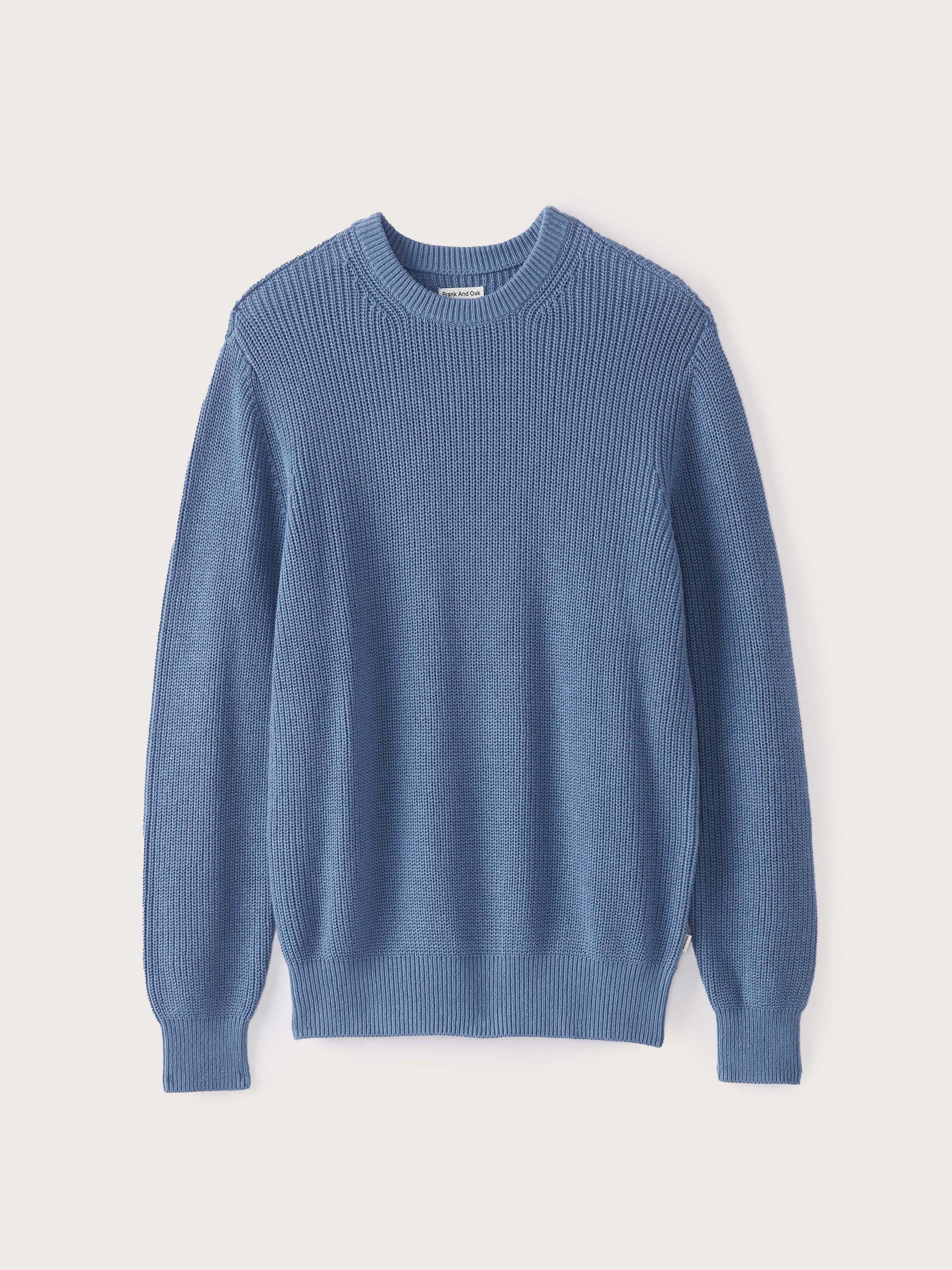 The Ribbed Sweater in Coronet blue sold by Frank & Oak product image thumbnail 5