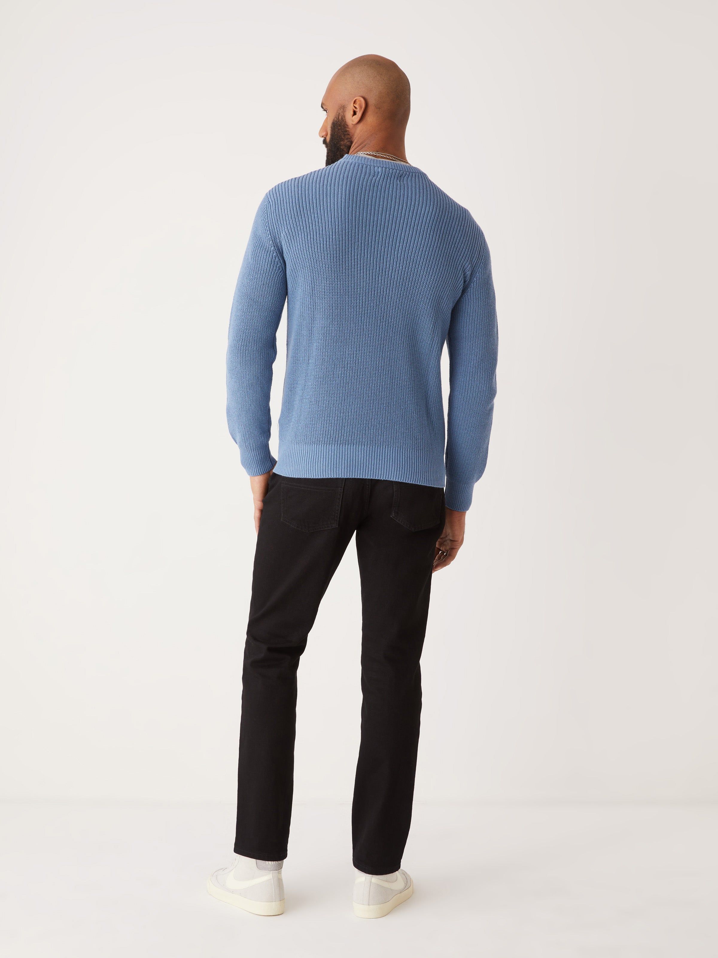 The Ribbed Sweater in Coronet blue sold by Frank & Oak product image thumbnail 4