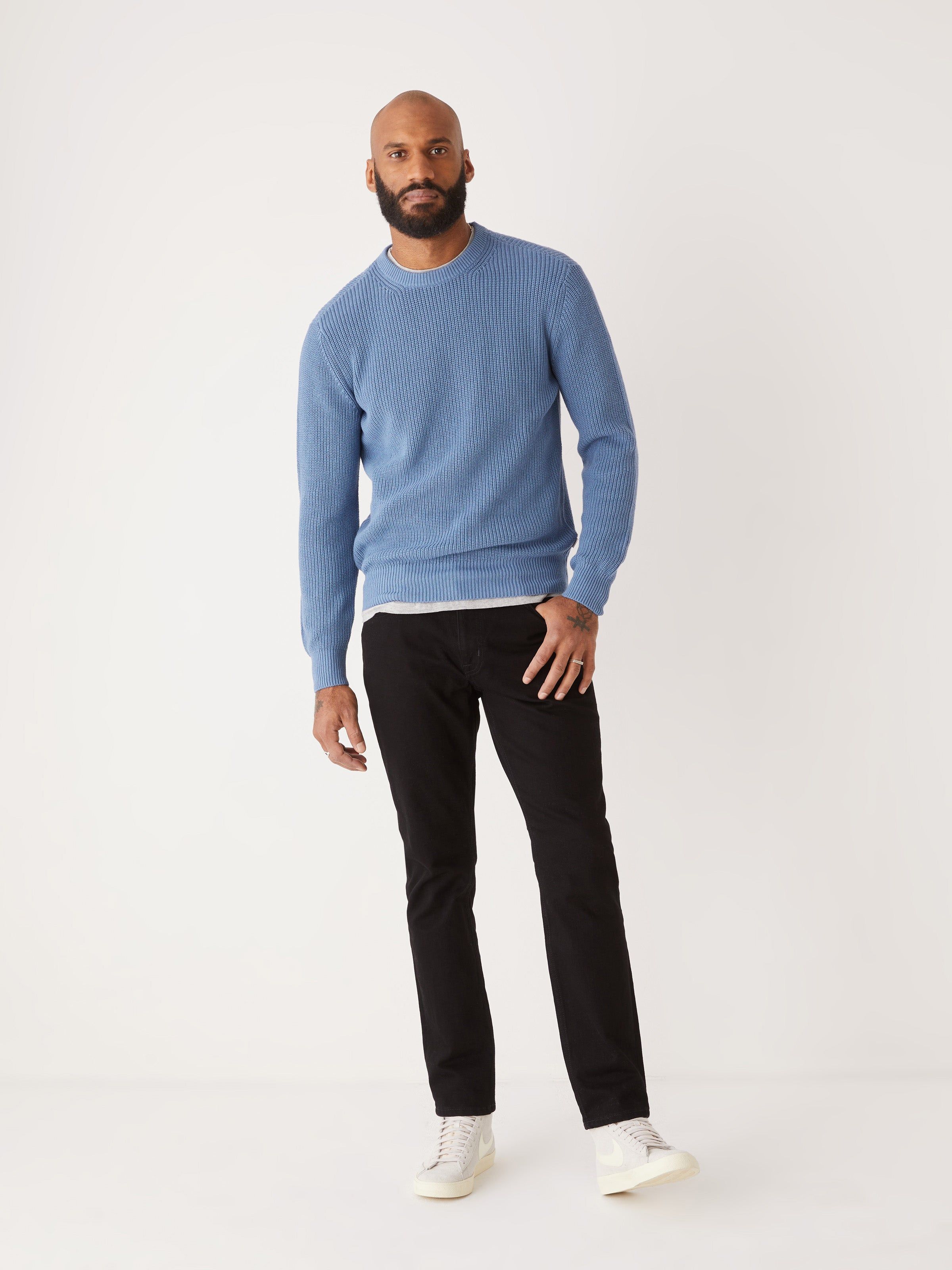The Ribbed Sweater in Coronet blue sold by Frank & Oak product image thumbnail 2