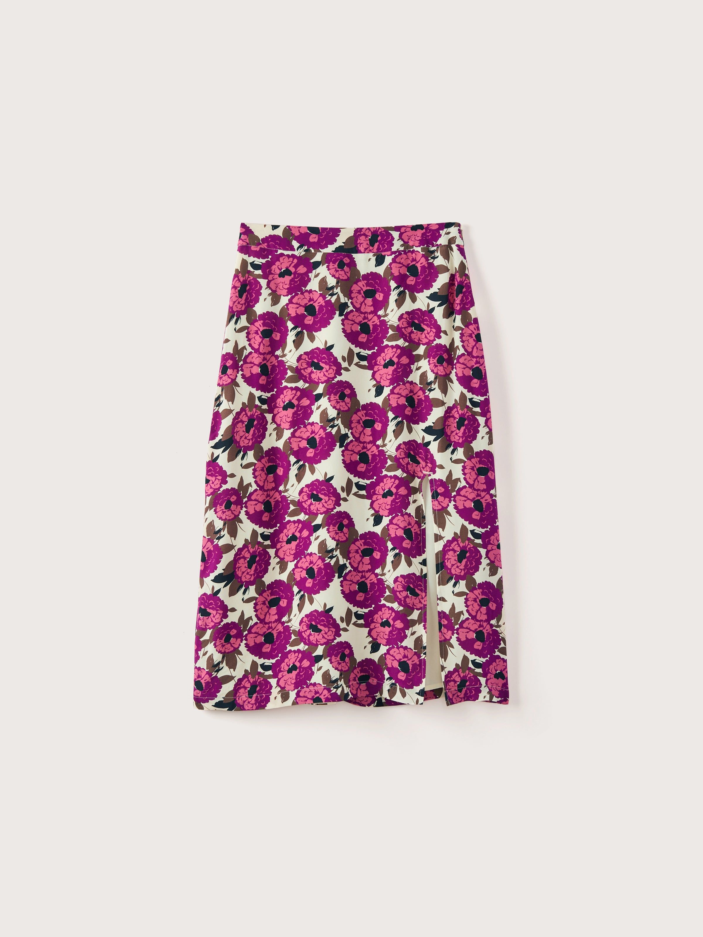 The Printed Midi Skirt in Fuchsia sold by Frank & Oak product image thumbnail 4