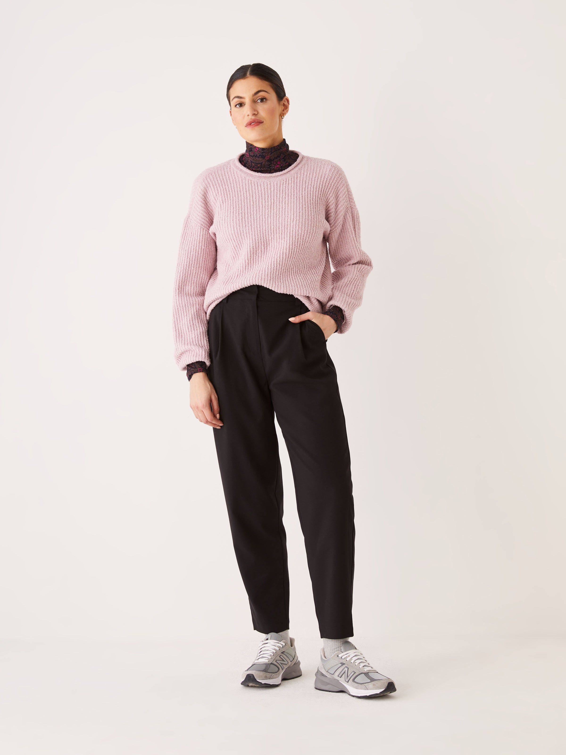 The Seawool® Crewneck Sweater in Pink Lilac sold by Frank & Oak product image thumbnail 2
