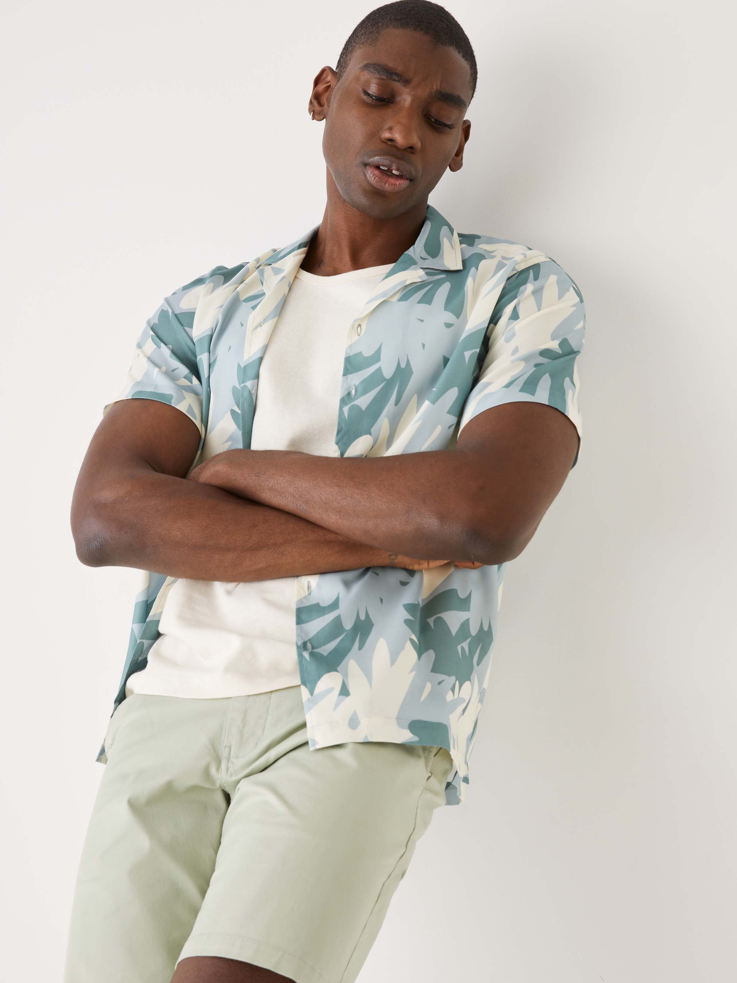 The Printed Resort Shirt in Blue sold by Frank & Oak product image thumbnail 7