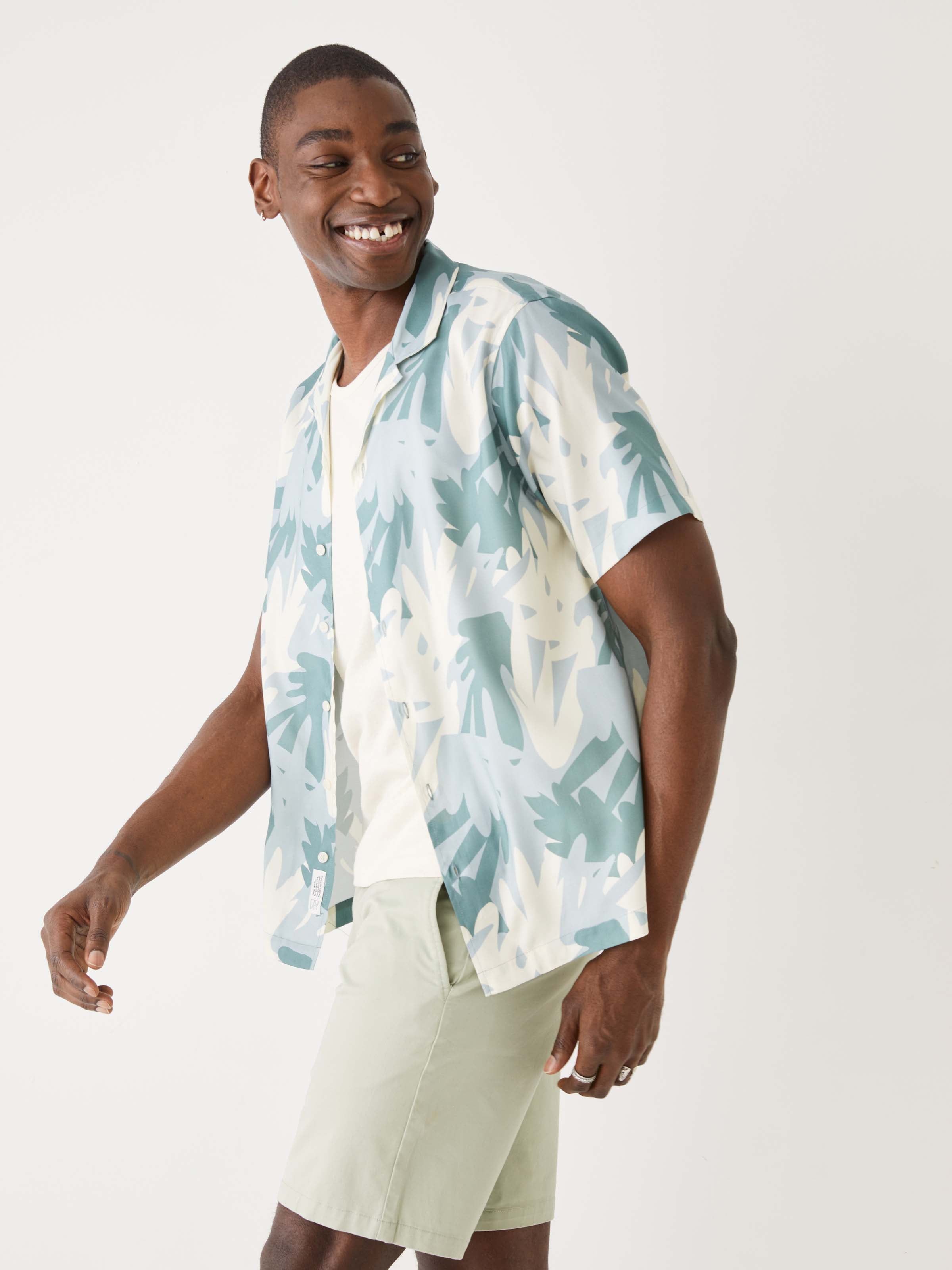 The Printed Resort Shirt in Blue sold by Frank & Oak product image thumbnail 8