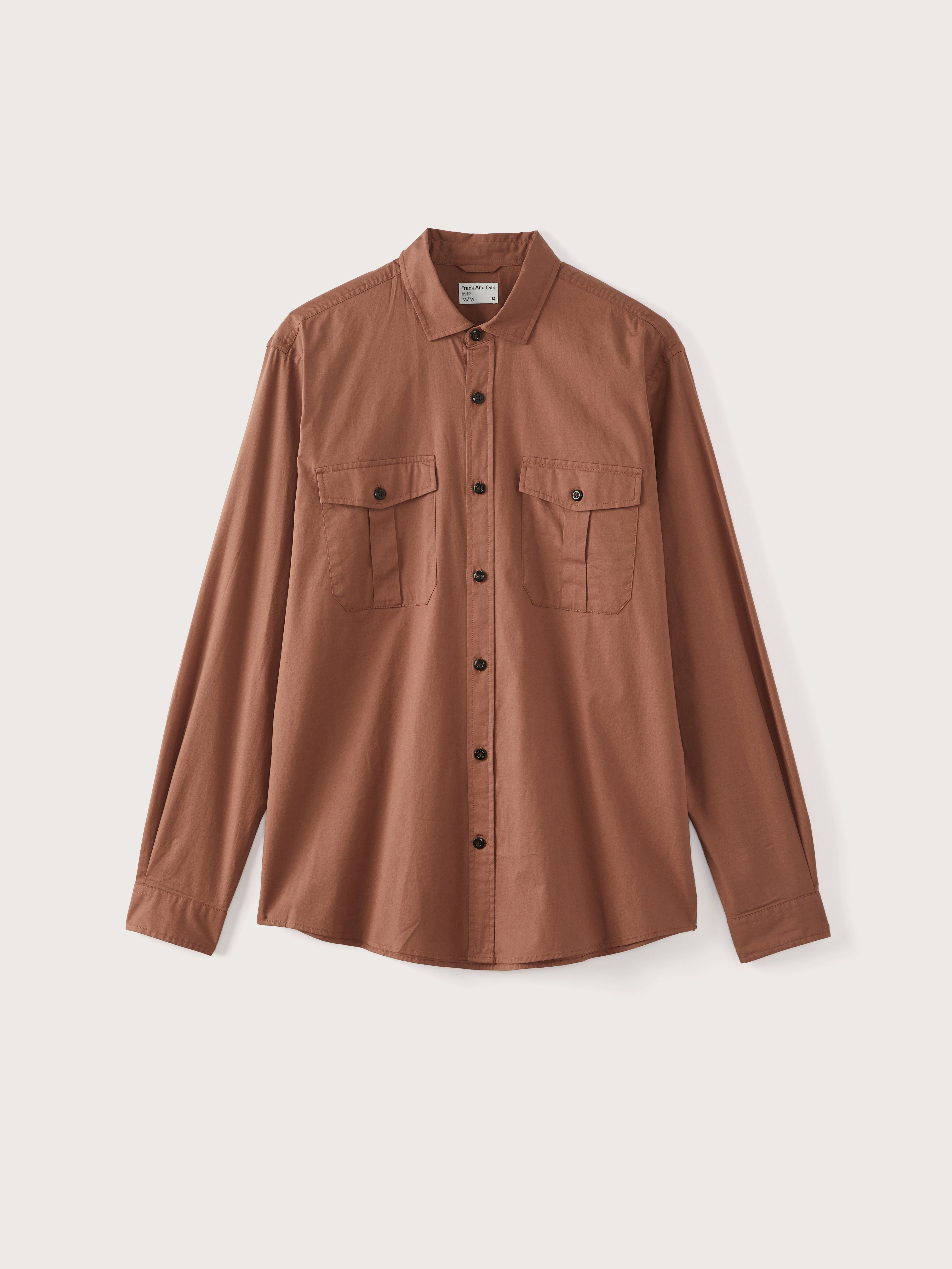The Lightweight Overshirt in Cognac sold by Frank & Oak product image thumbnail 5
