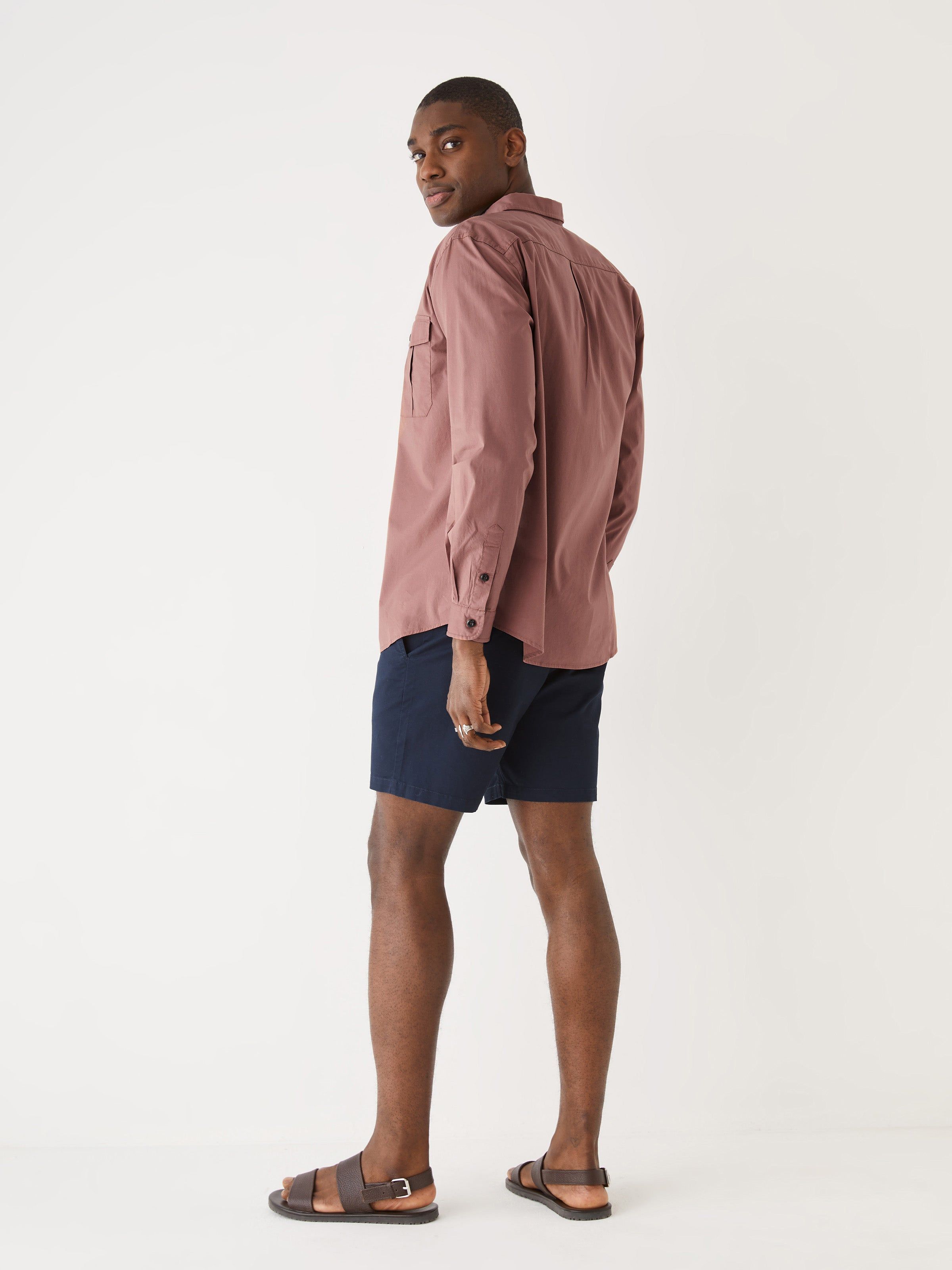The Lightweight Overshirt in Cognac sold by Frank & Oak product image thumbnail 4