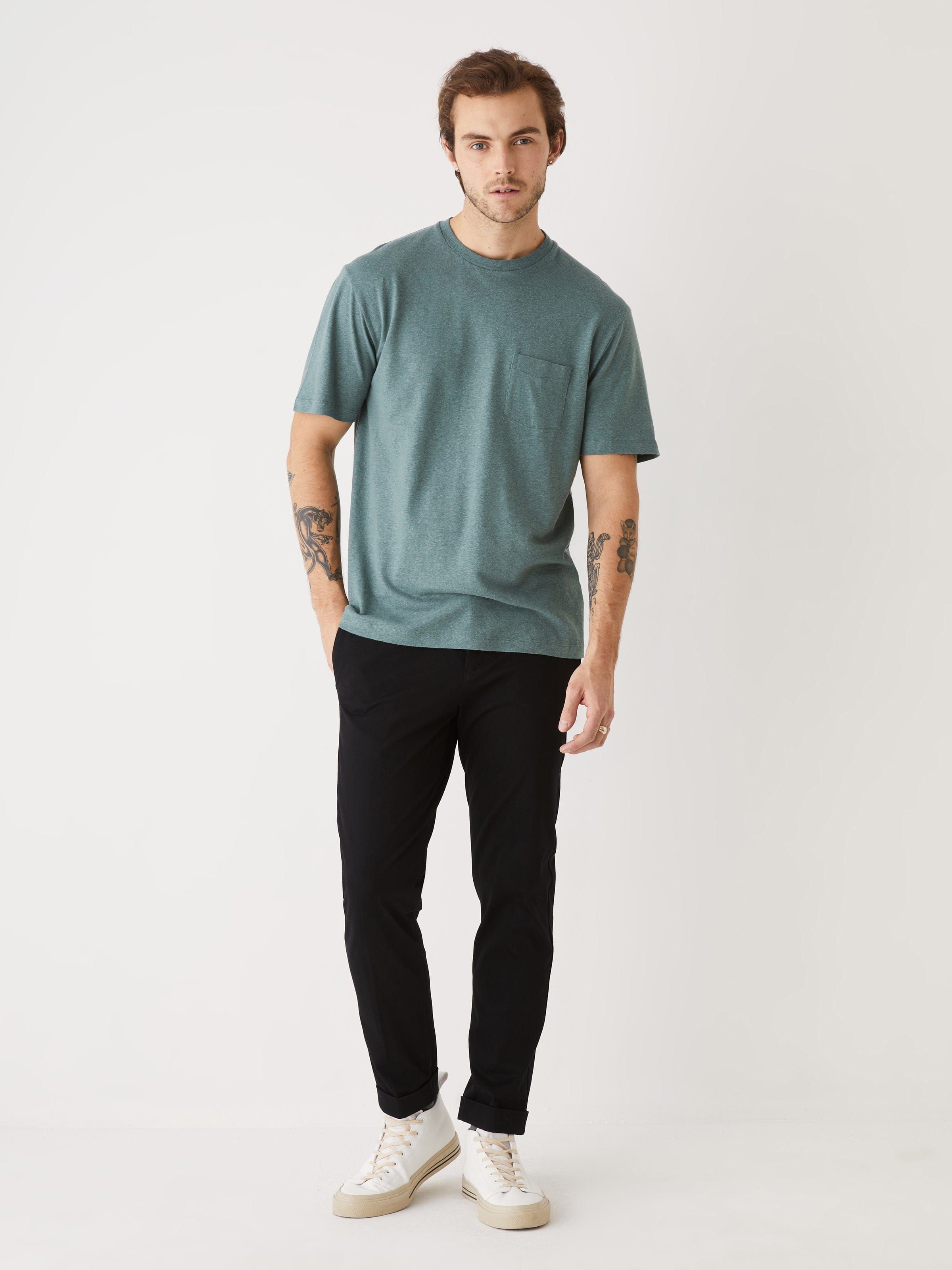 The Hemp Pocket T-Shirt in Green sold by Frank & Oak