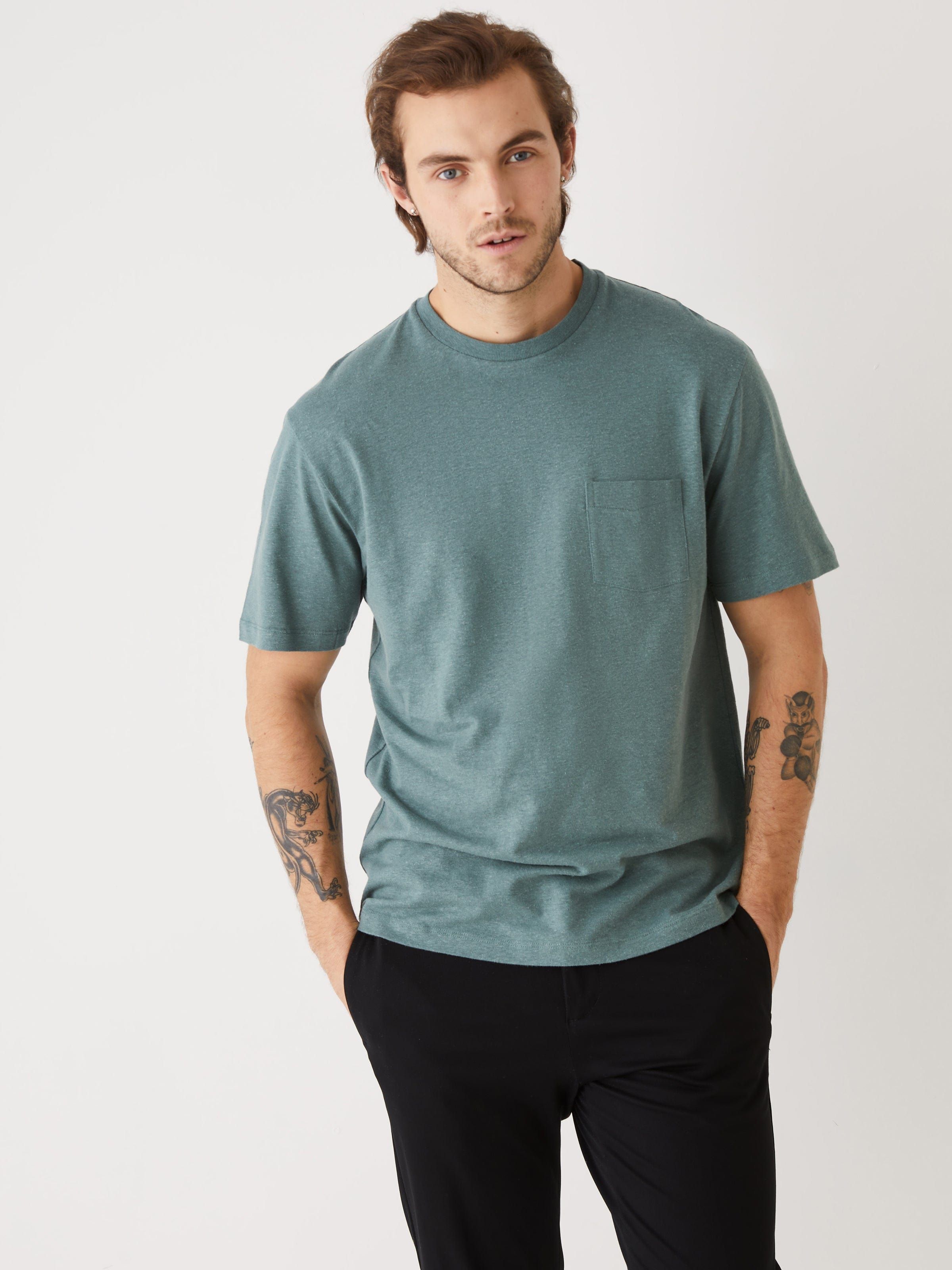The Hemp Pocket T-Shirt in Green sold by Frank & Oak product image thumbnail 5