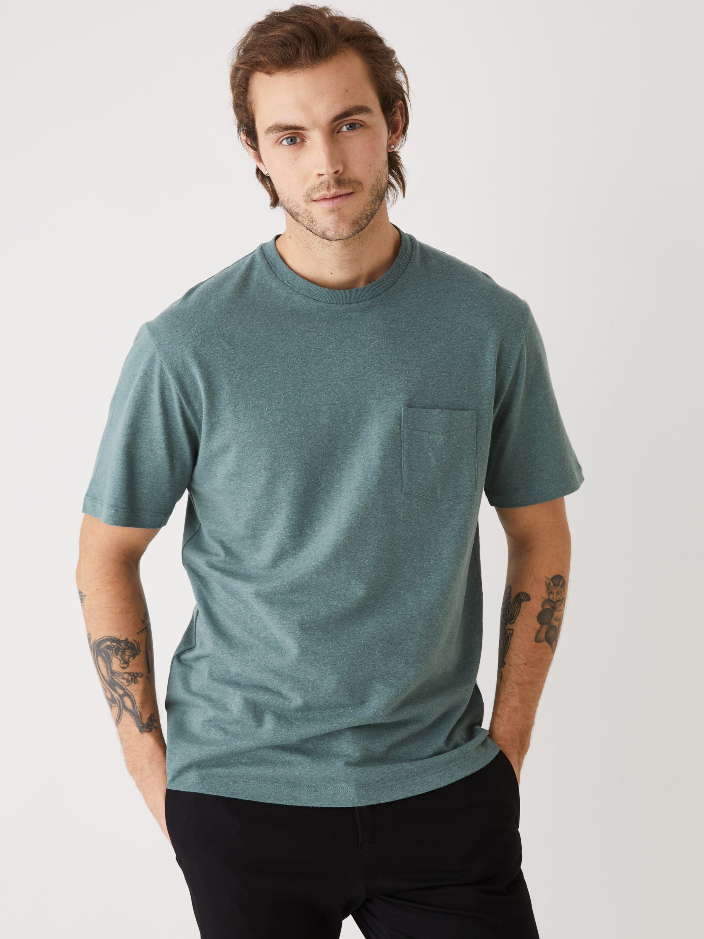 The Hemp Pocket T-Shirt in Green sold by Frank & Oak product image thumbnail 3