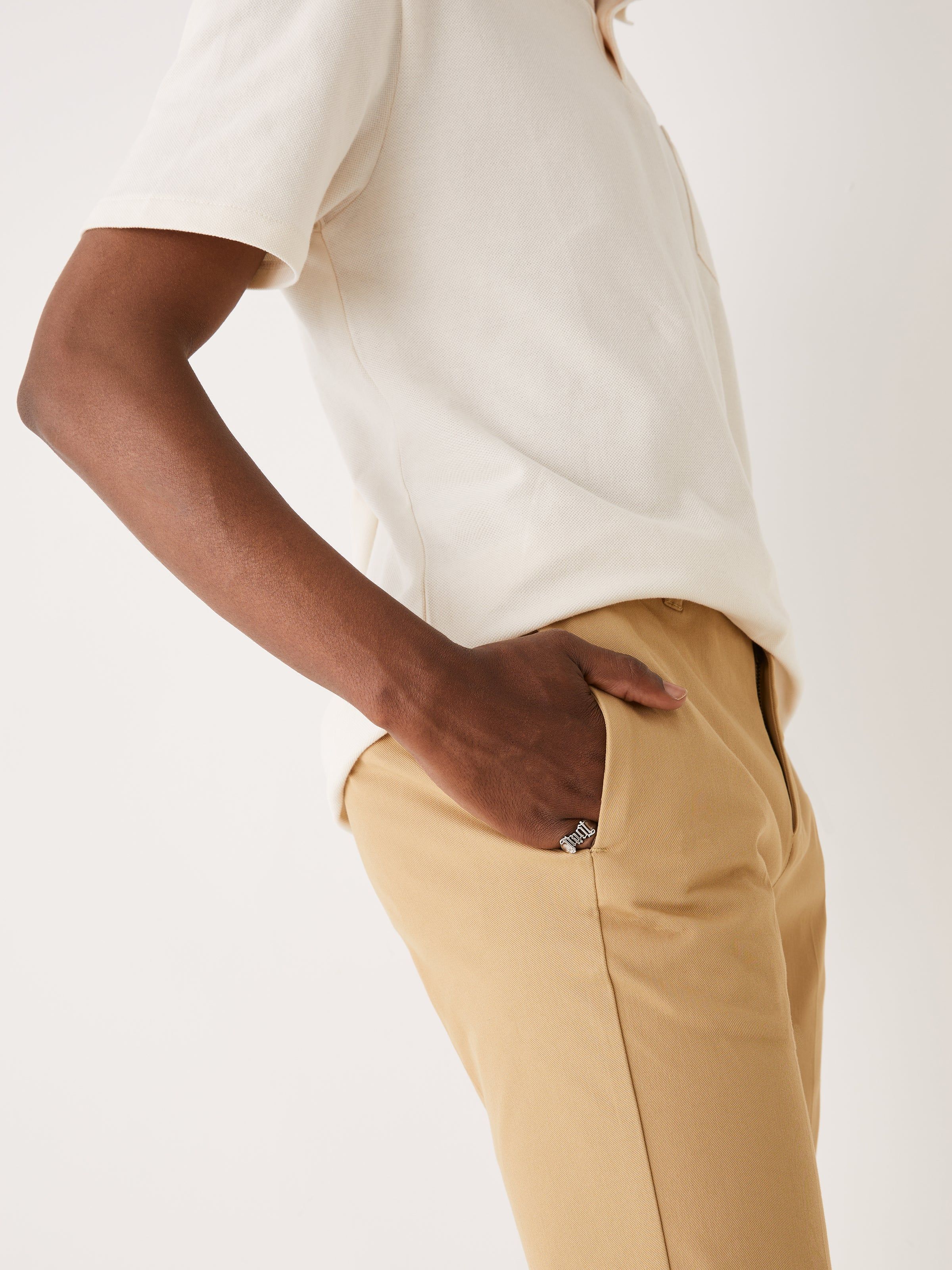 The Tapered Flex Worker's Pant in Tan sold by Frank & Oak product image thumbnail 9