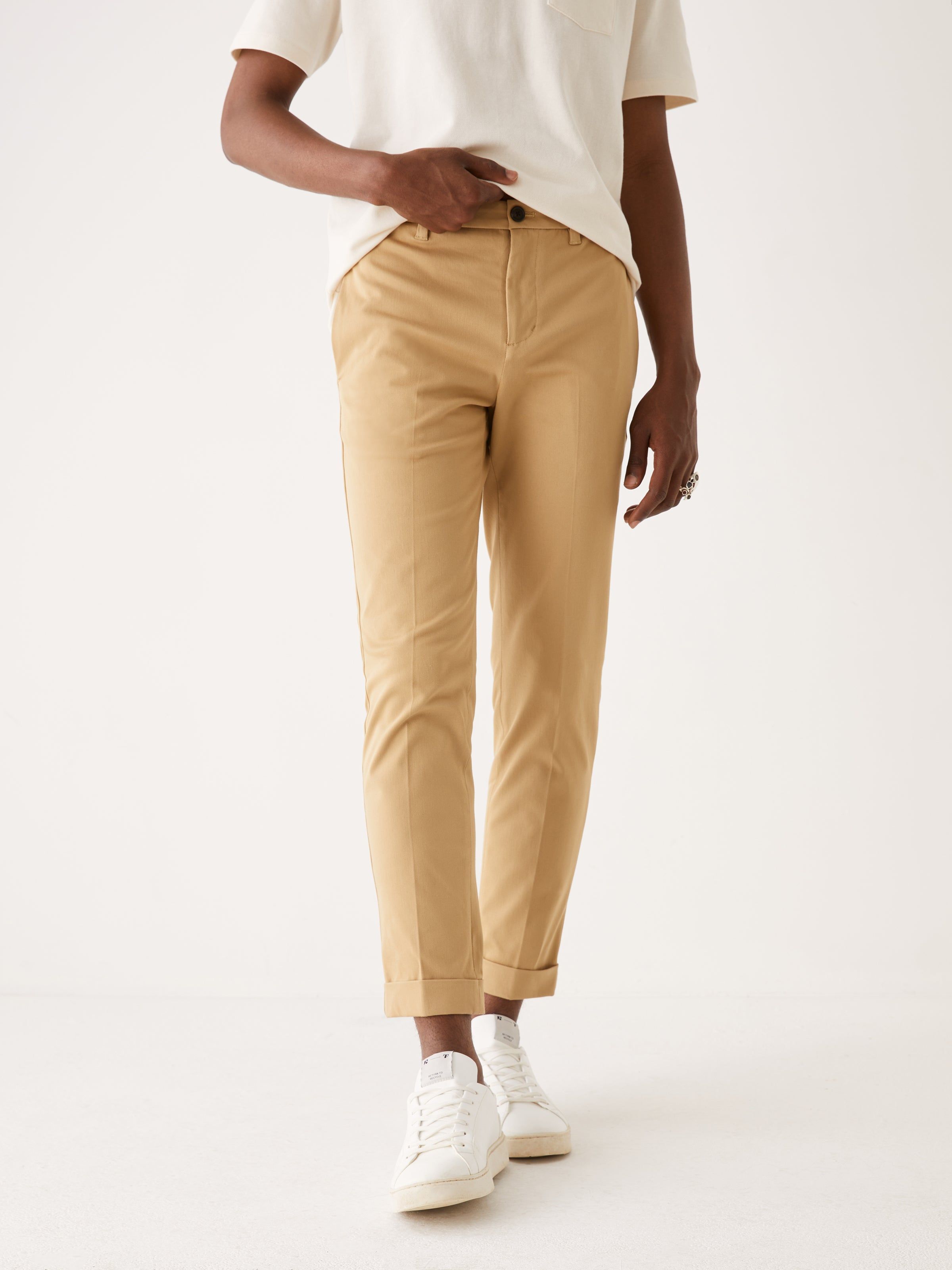 The Tapered Flex Worker's Pant in Tan sold by Frank & Oak product image thumbnail 7