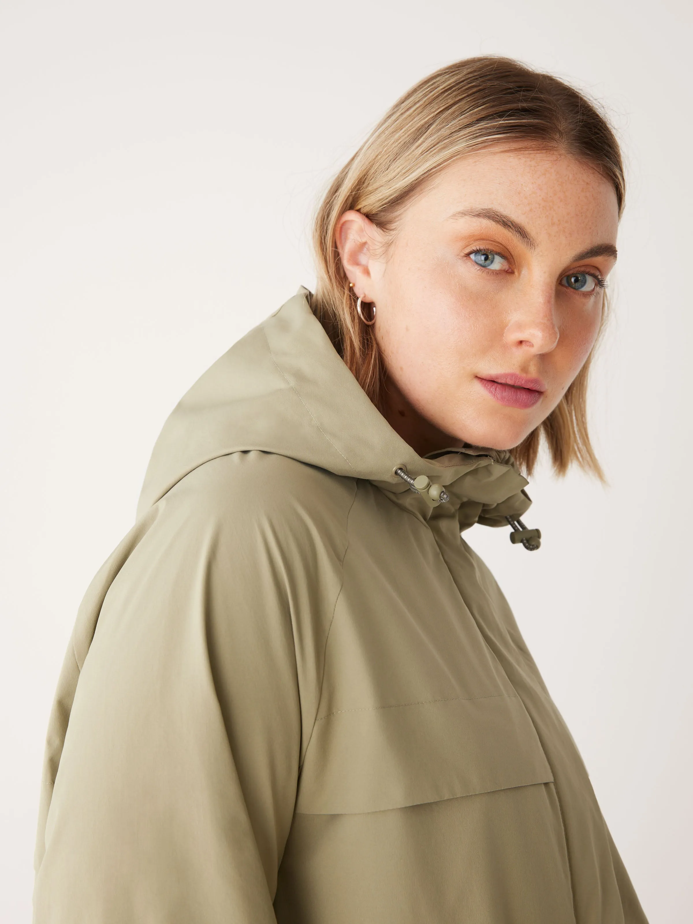 The Anorak Rain Jacket in Weeping Willow sold by Frank & Oak product image thumbnail 4