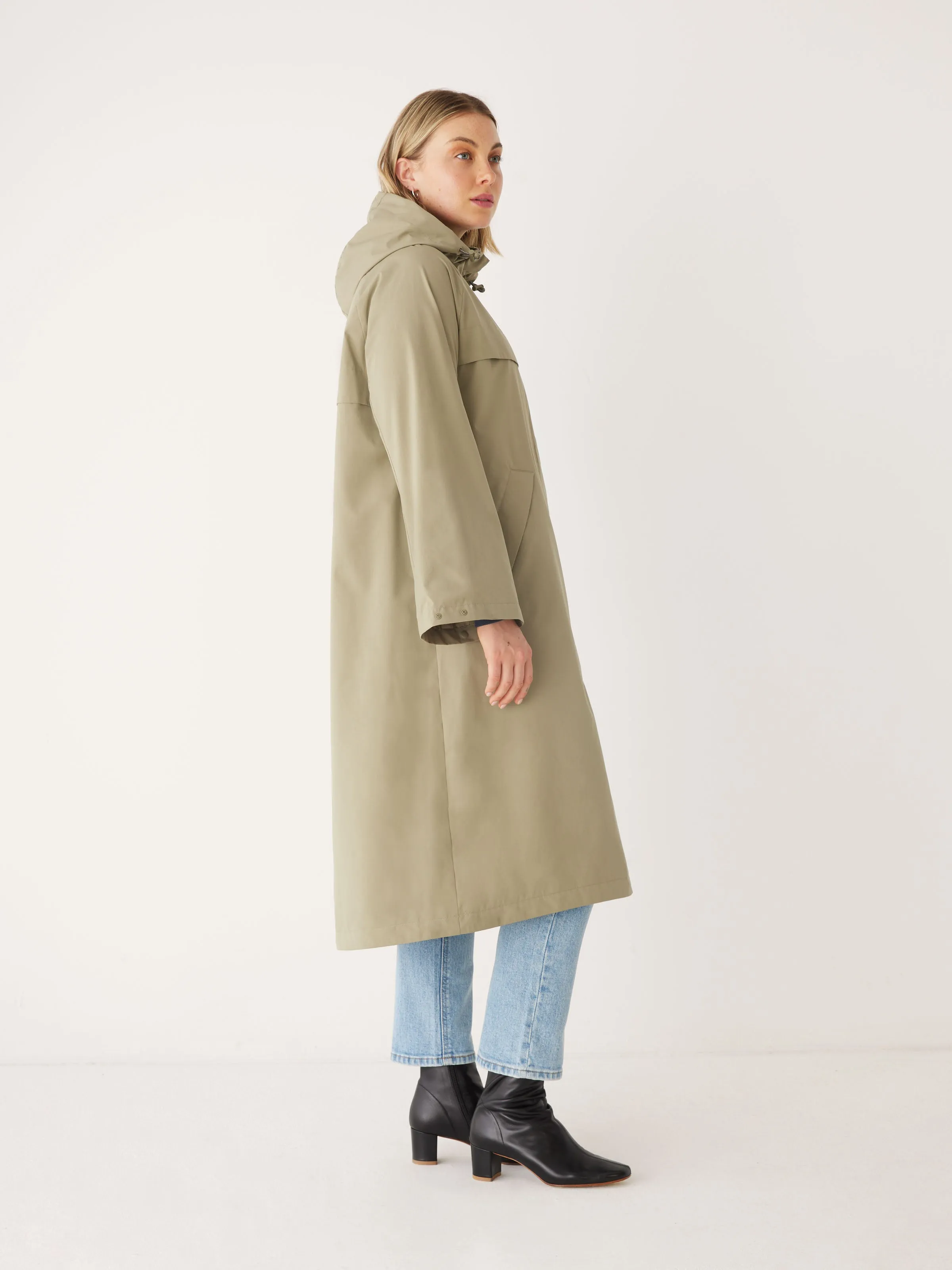 The Anorak Rain Jacket in Weeping Willow sold by Frank & Oak product image thumbnail 2