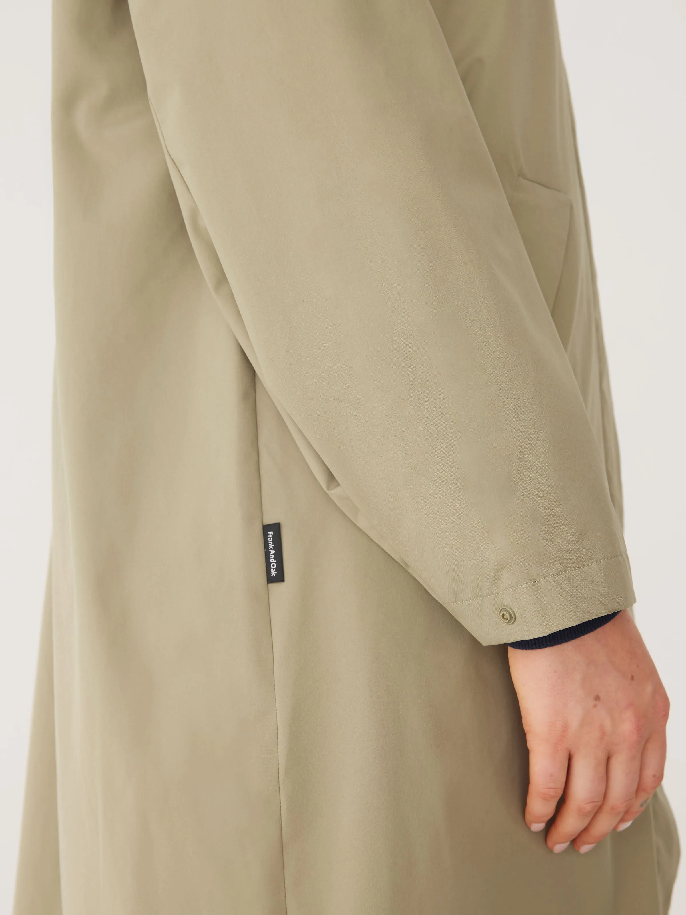 The Anorak Rain Jacket in Weeping Willow sold by Frank & Oak product image thumbnail 5
