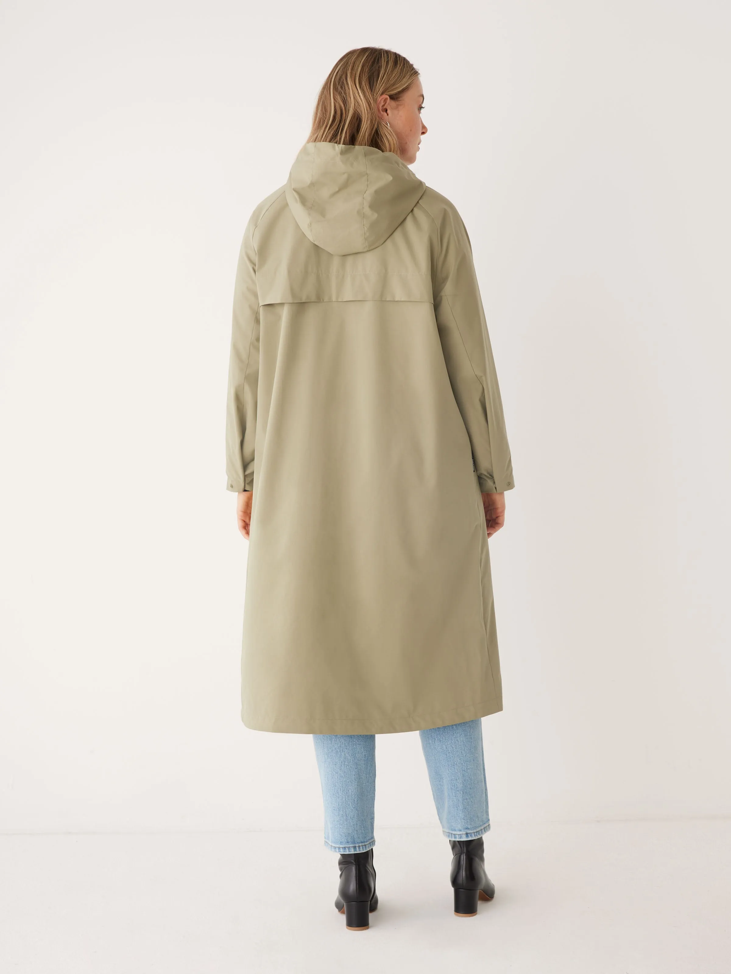 The Anorak Rain Jacket in Weeping Willow sold by Frank & Oak product image thumbnail 3