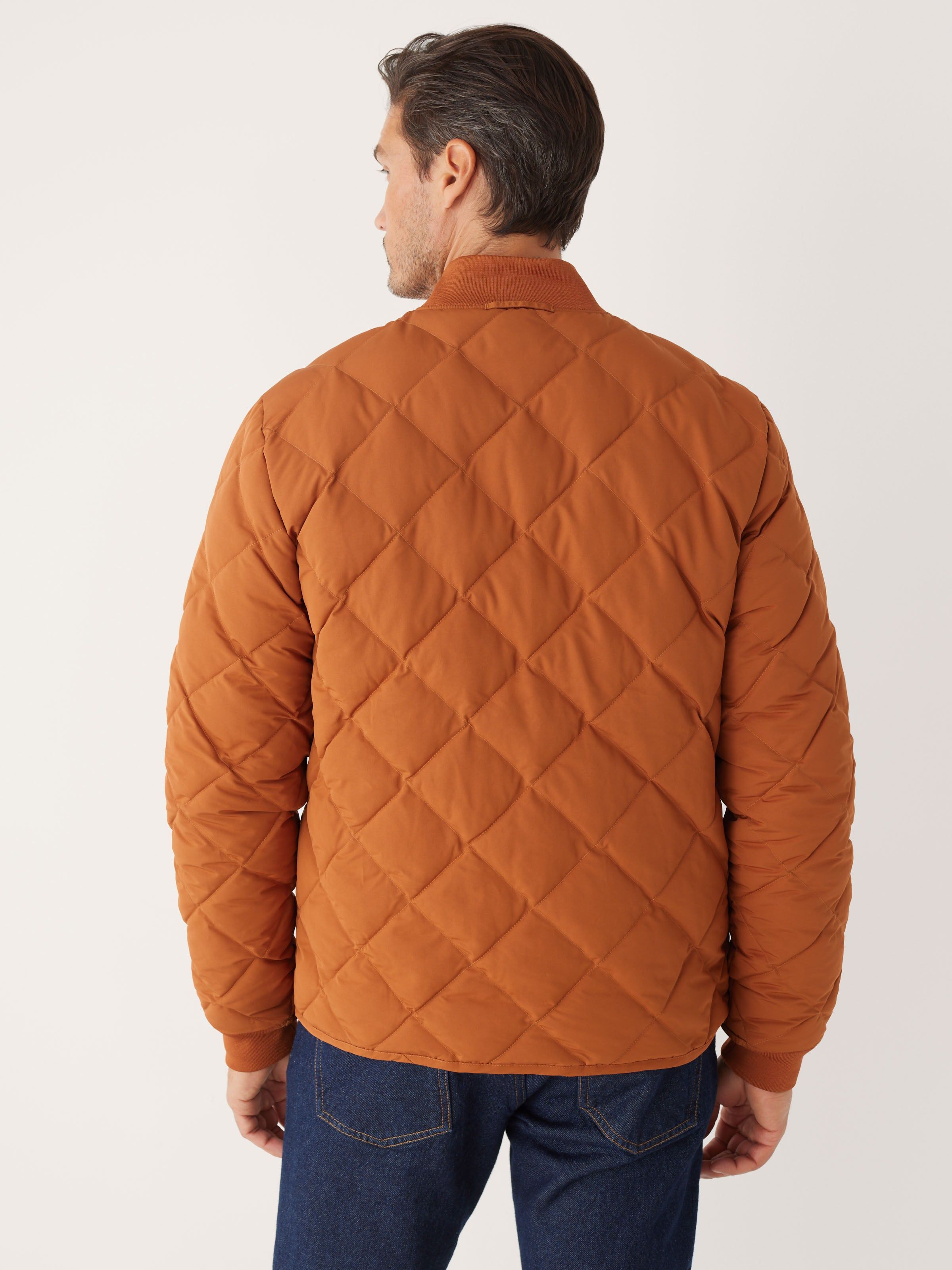 The Skyline Reversible Bomber in Orange sold by Frank & Oak product image thumbnail 3