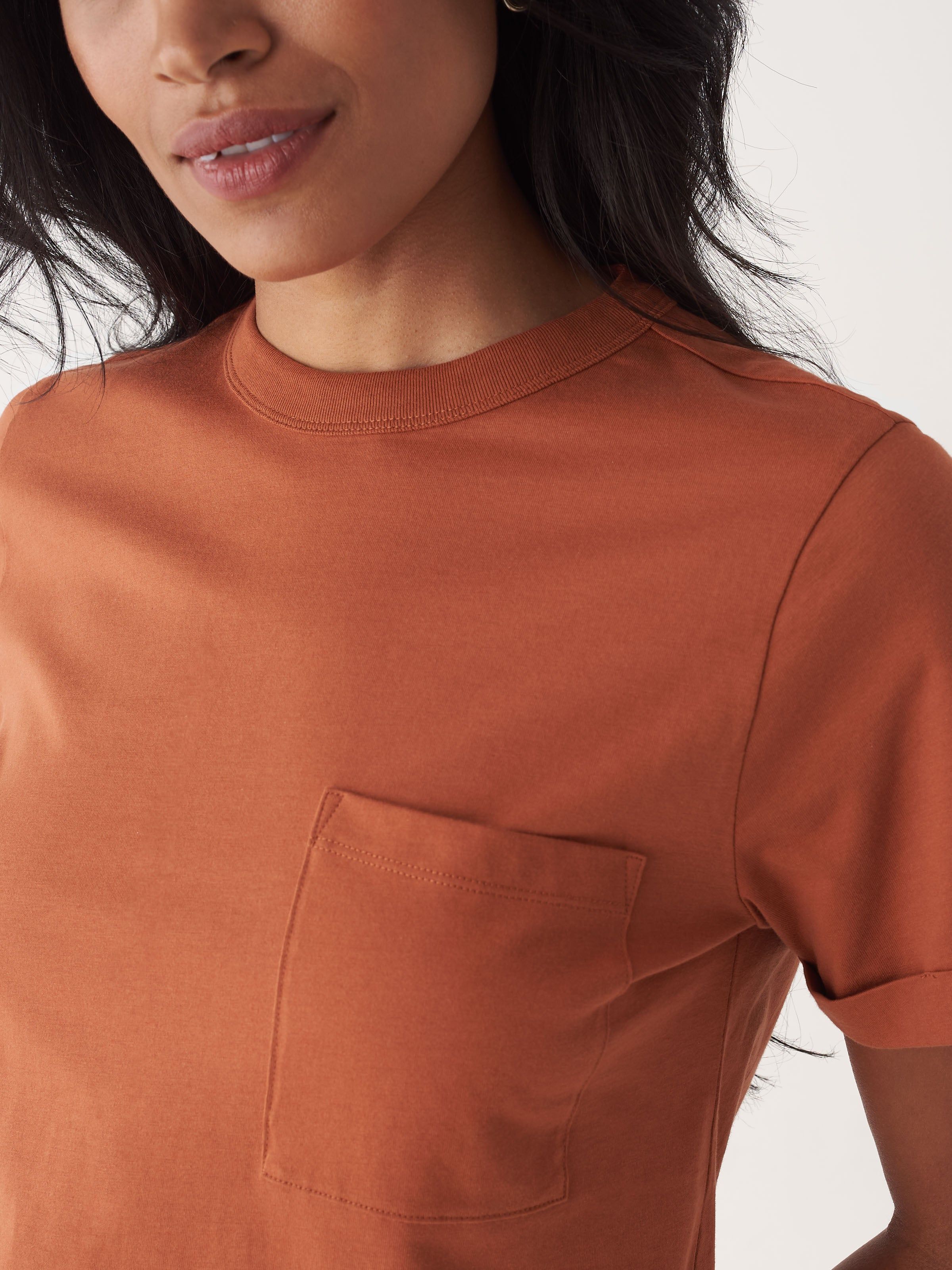 The Smooth T-Shirt in Clay sold by Frank & Oak product image thumbnail 4