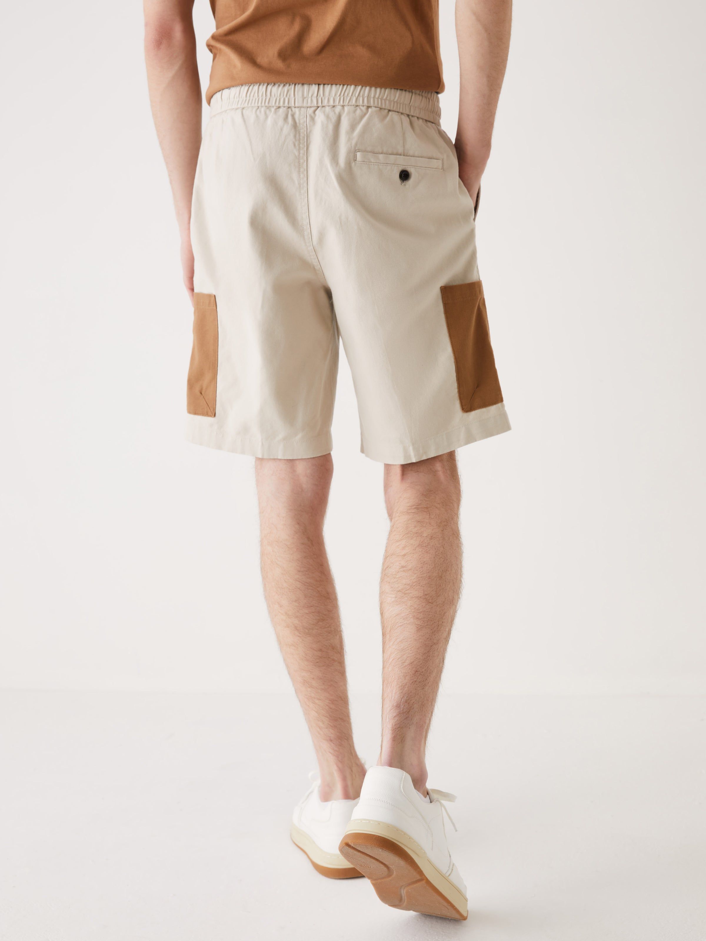 The Colour Block Cargo Short in Feather Grey sold by Frank & Oak product image thumbnail 4