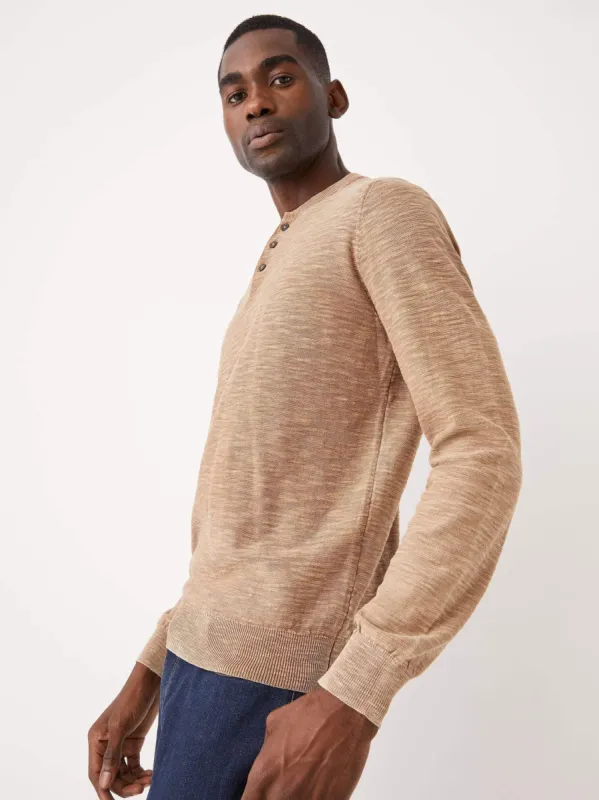 The Henley Transitional Sweater in Brown sold by Frank & Oak