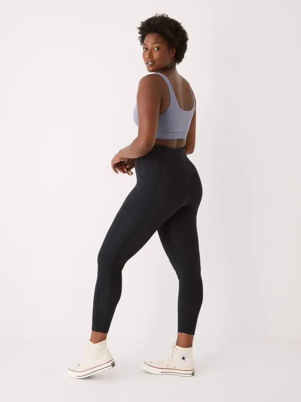 The High-Waisted Time Out Legging in Black made by Frank & Oak