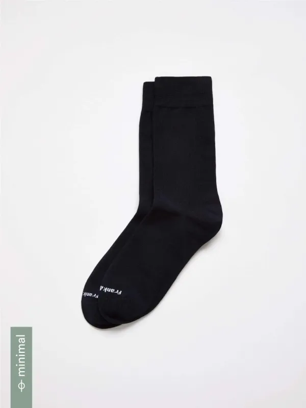 Calf-Length Socks in Navy sold by Frank & Oak