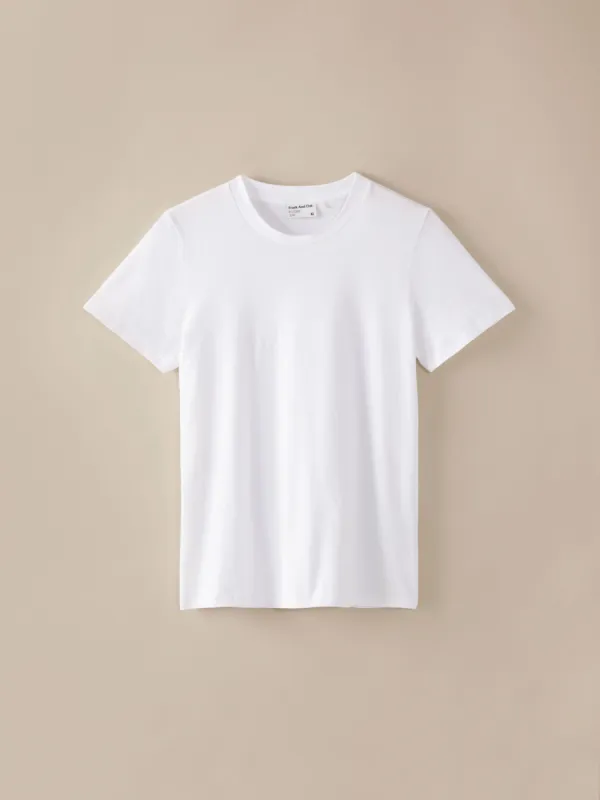 The Essential T-Shirt in Bright White made by Frank & Oak
