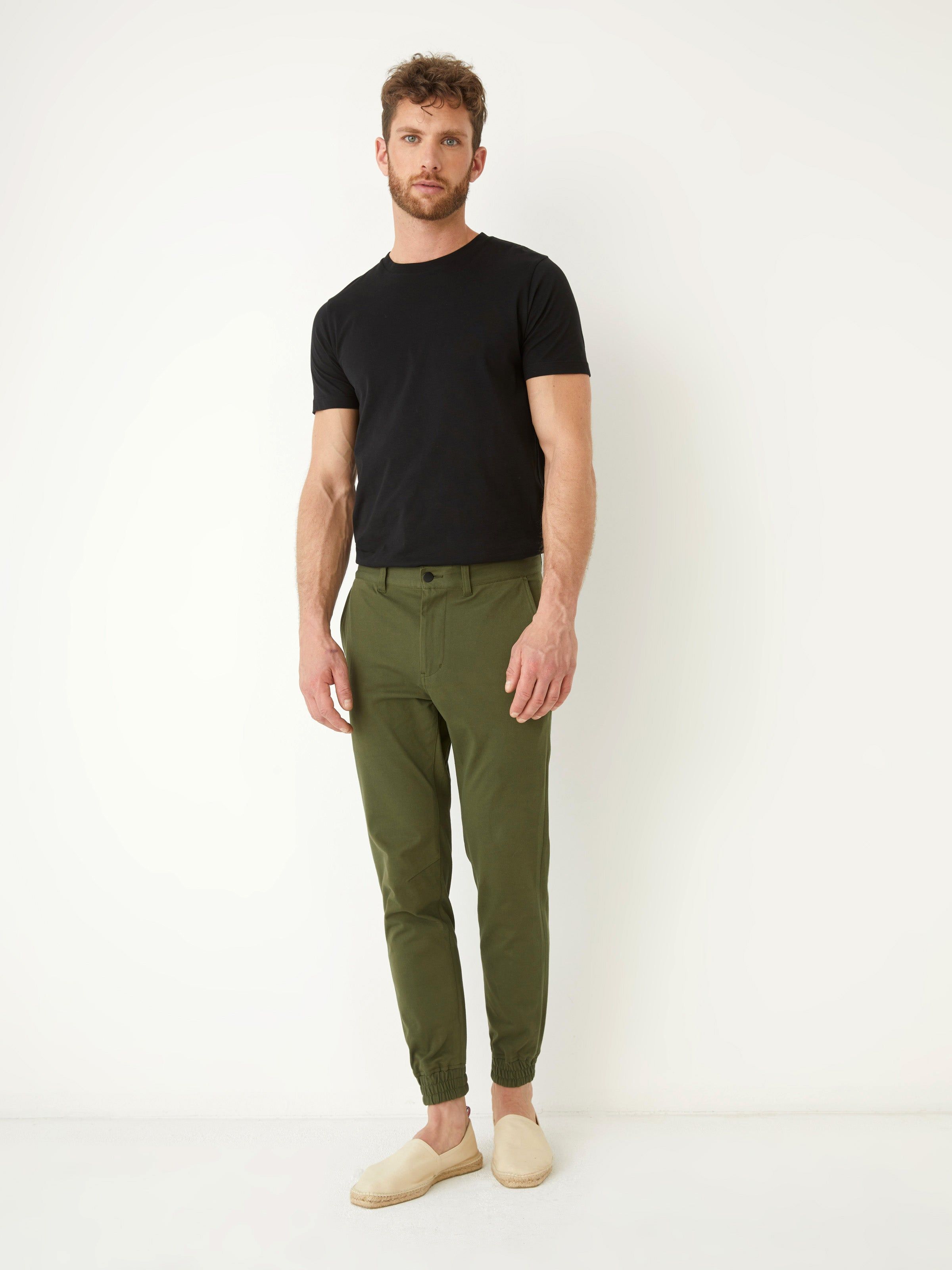 The Flex Jogger in Khaki sold by Frank & Oak