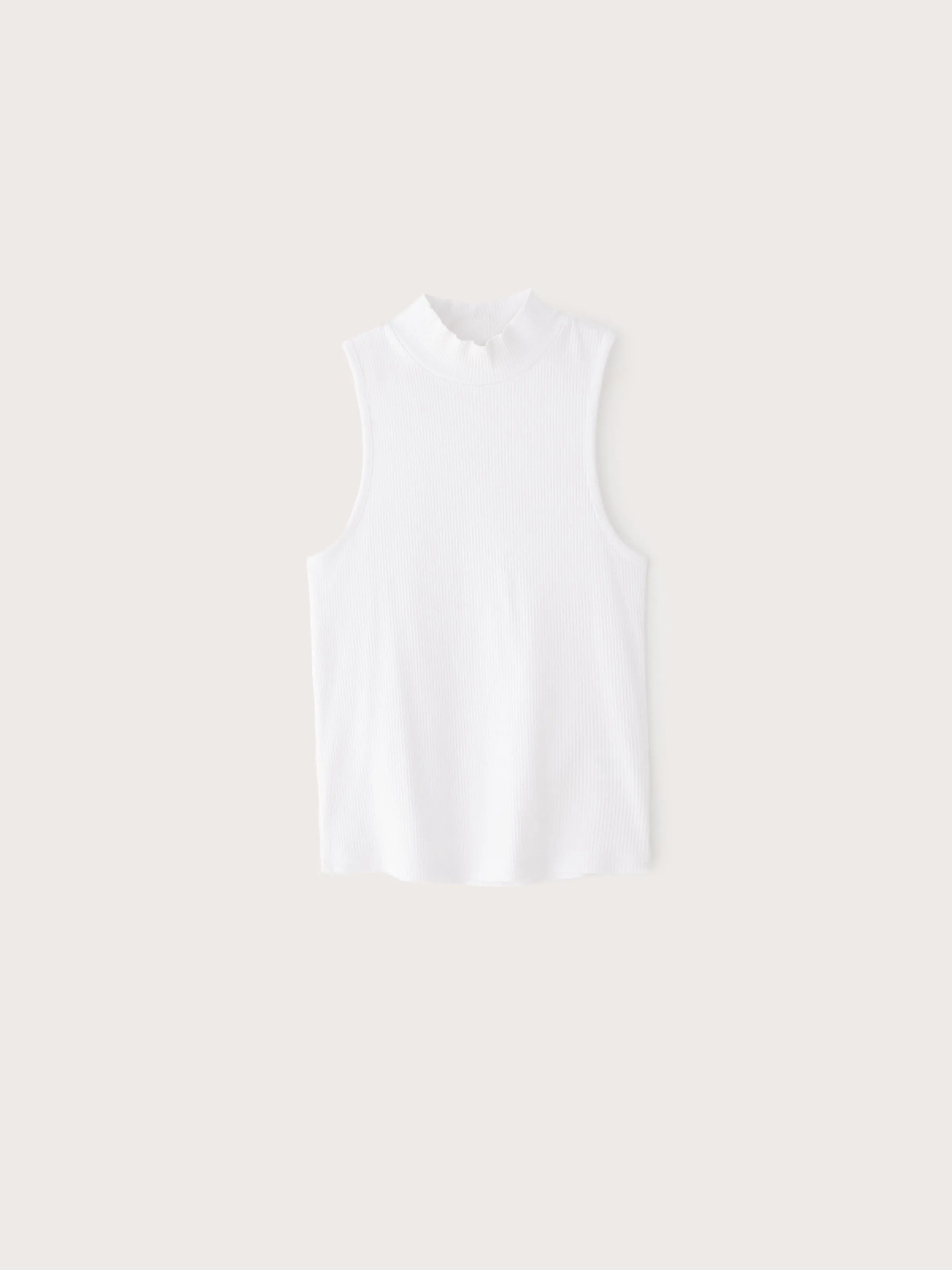 The Mockneck Tank Top in Bright White sold by Frank & Oak product image thumbnail 5