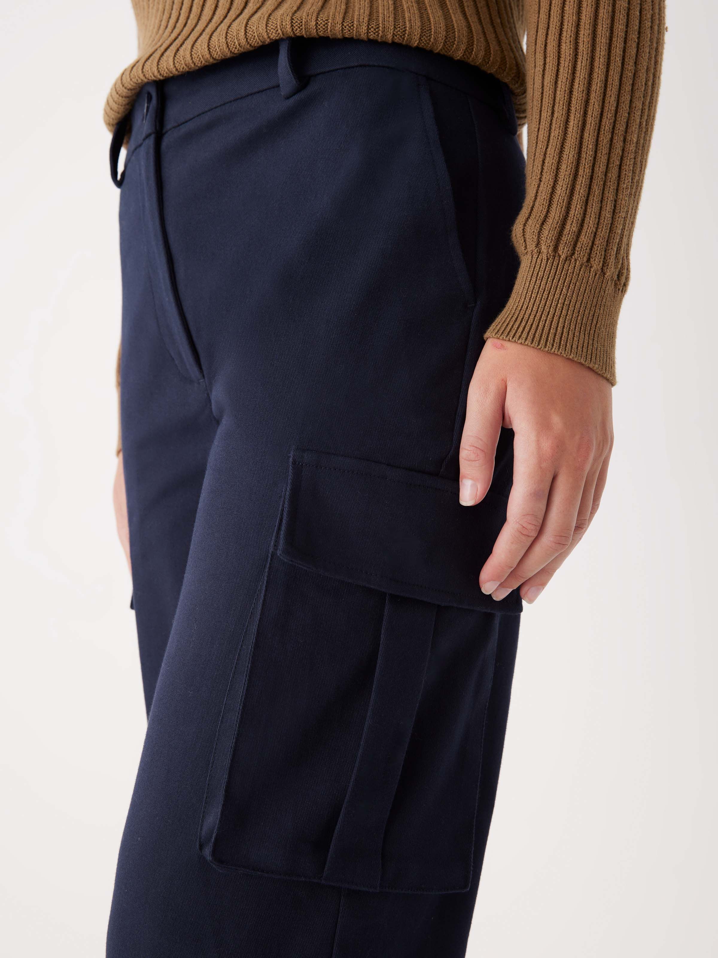 The Annie Cargo Pant in Dark Blue sold by Frank & Oak product image thumbnail 4